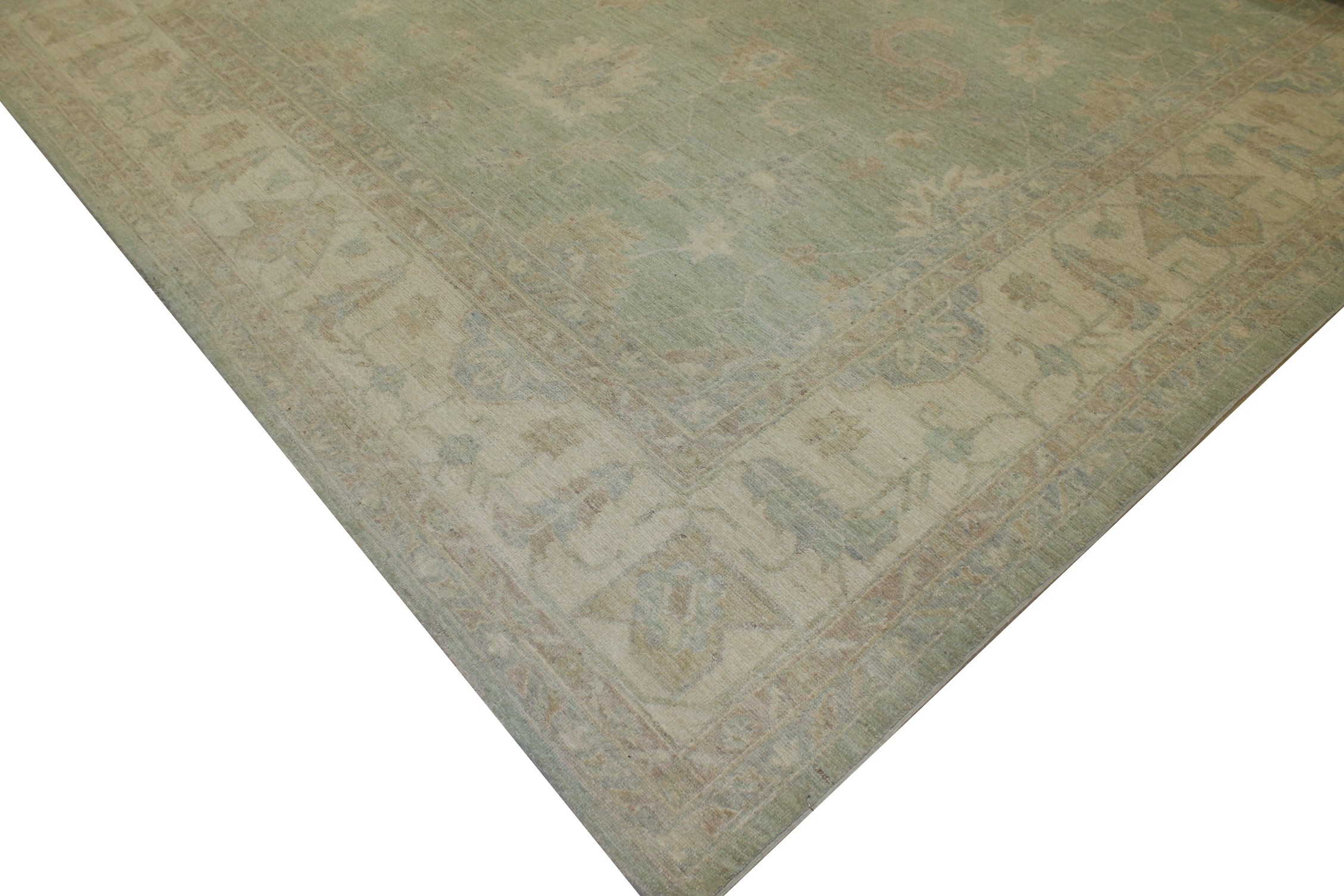 10x14 Oushak Hand Knotted Wool Area Rug - MR17582