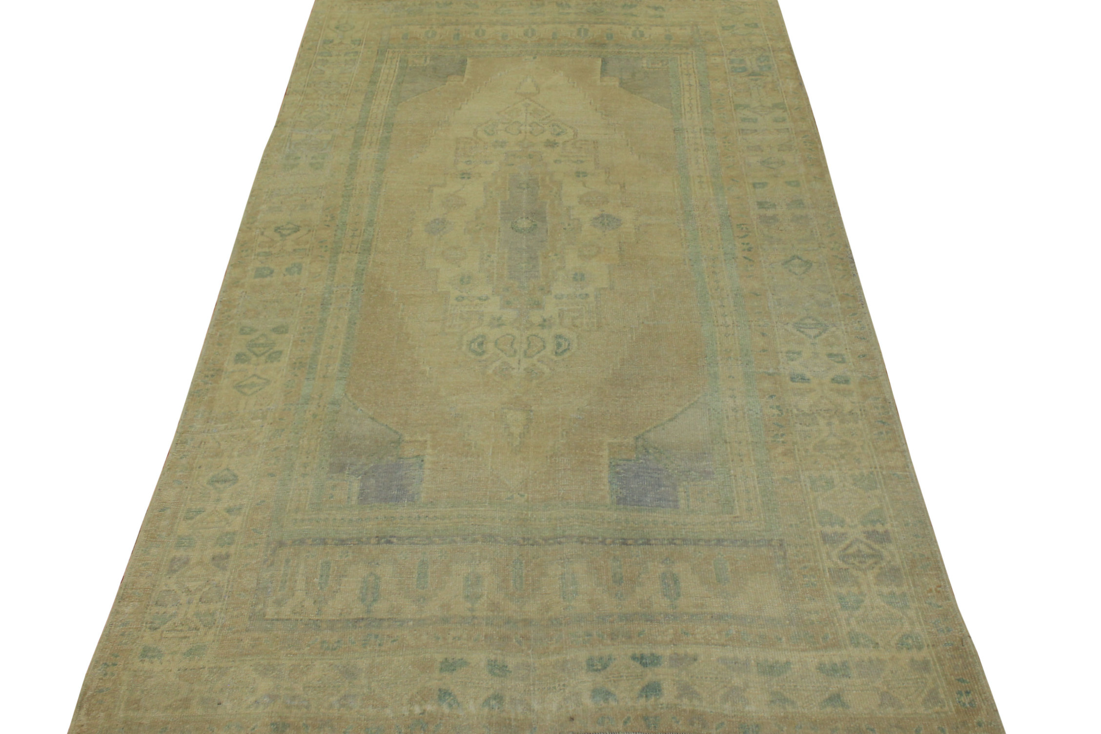 6x9 Oushak Hand Knotted Wool Area Rug - MR17797