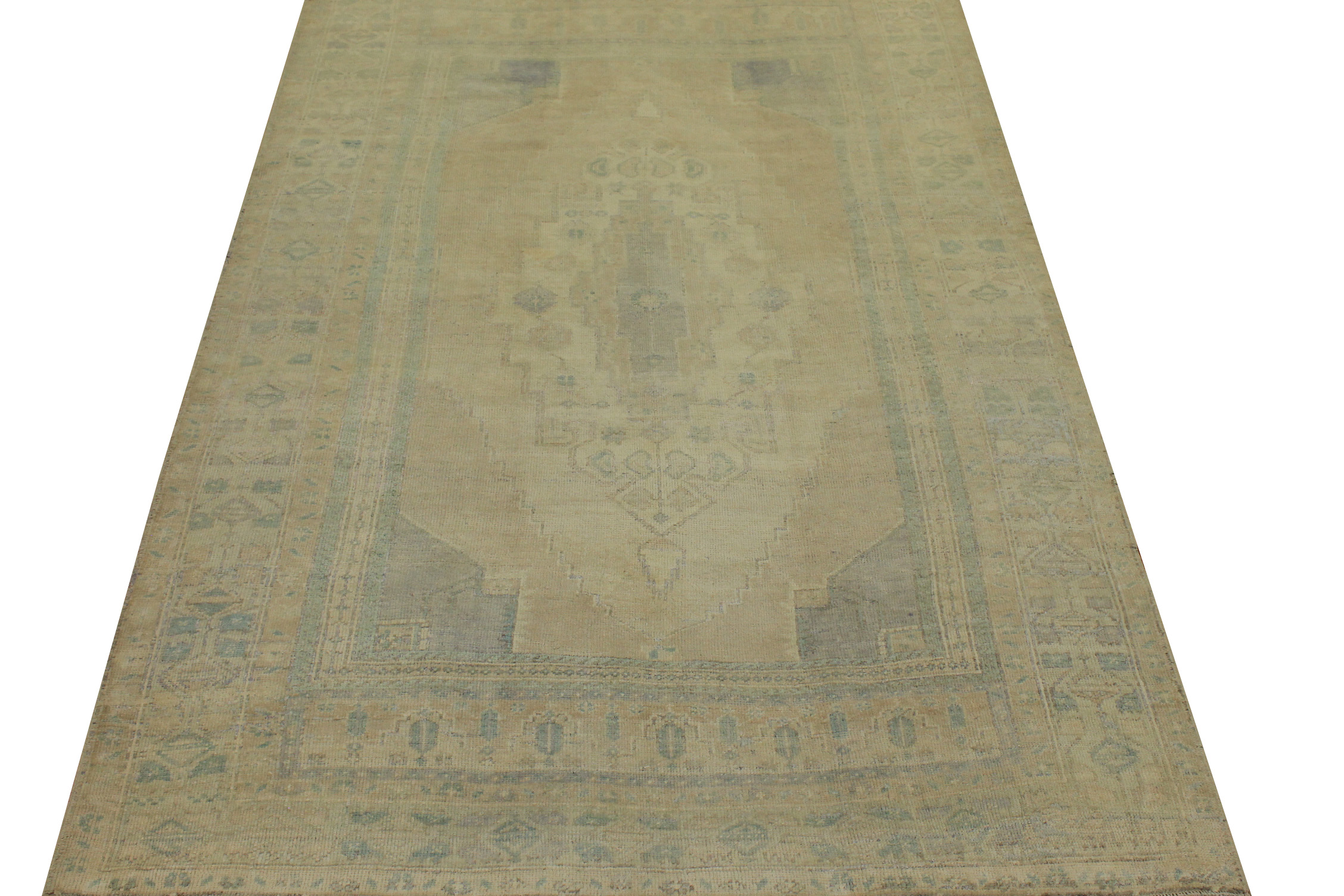 6x9 Oushak Hand Knotted Wool Area Rug - MR17797
