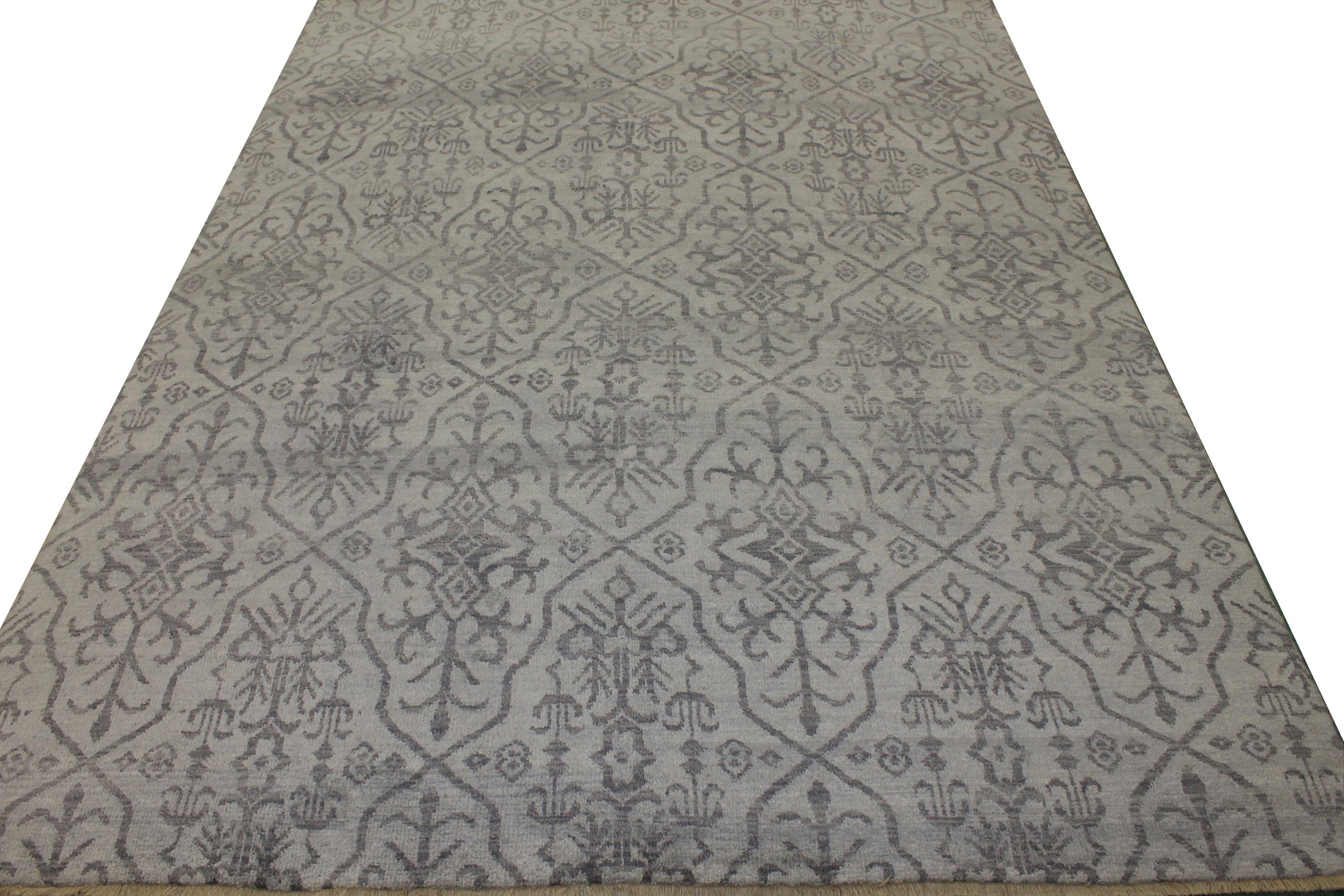 8x10 Contemporary Hand Knotted Wool Area Rug - MR17917