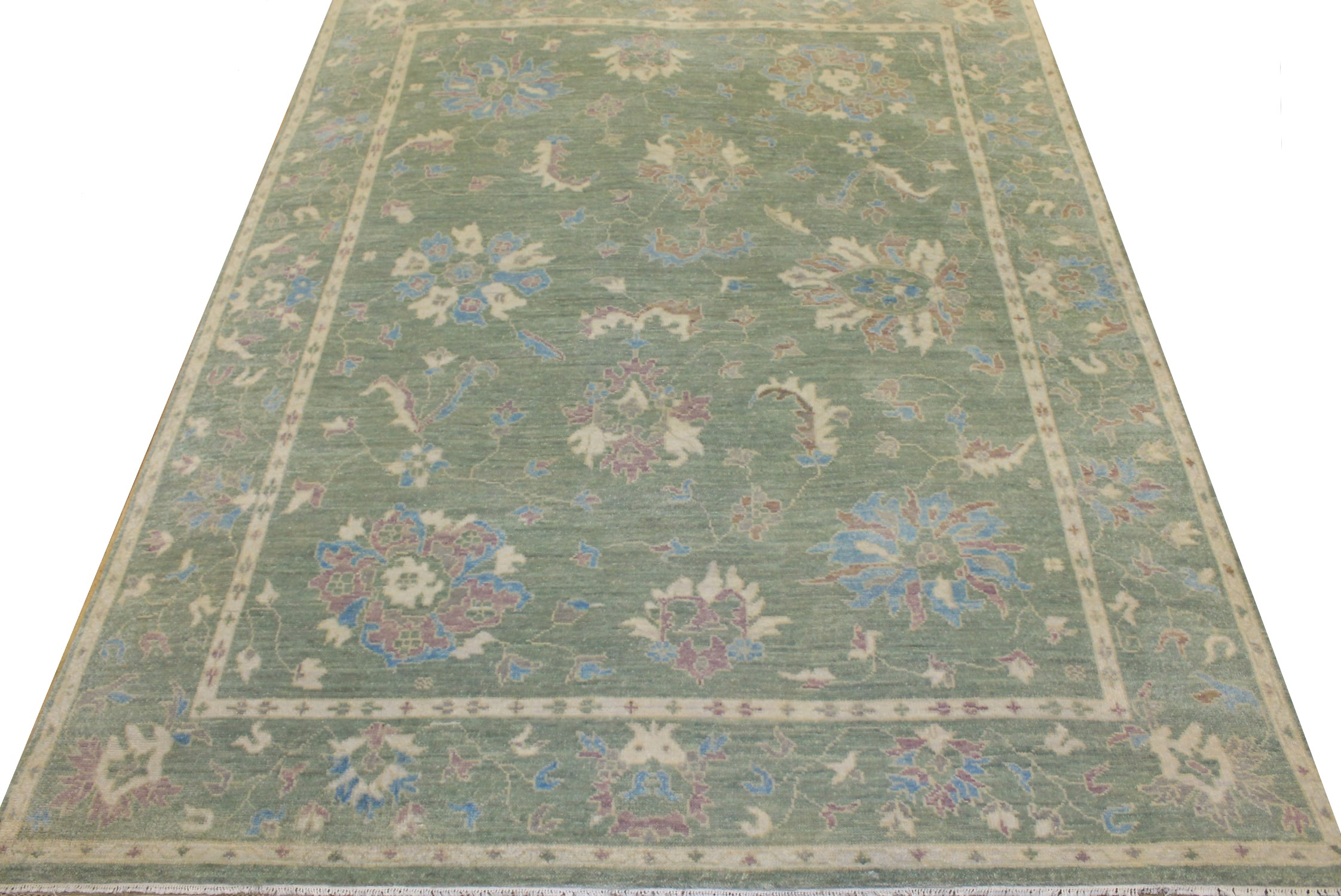 8x10 Oushak Hand Knotted Wool Area Rug - MR18027