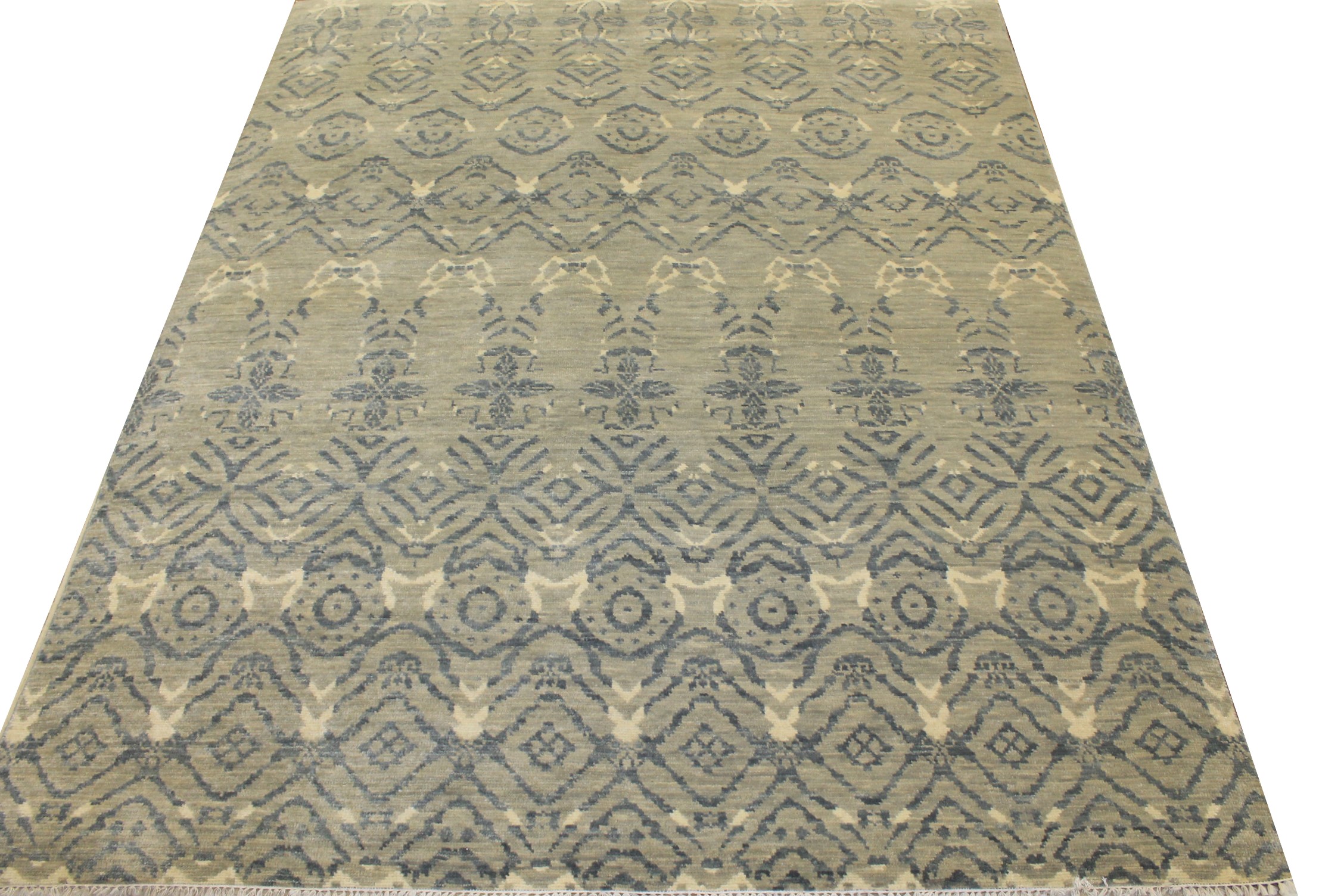 8x10 Contemporary Hand Knotted Wool Area Rug - MR18512