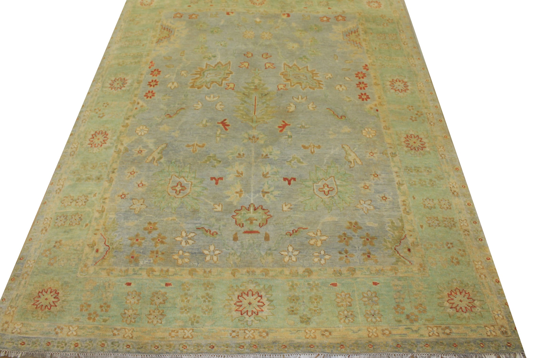 8x10 Oushak Hand Knotted Wool Area Rug - MR18861