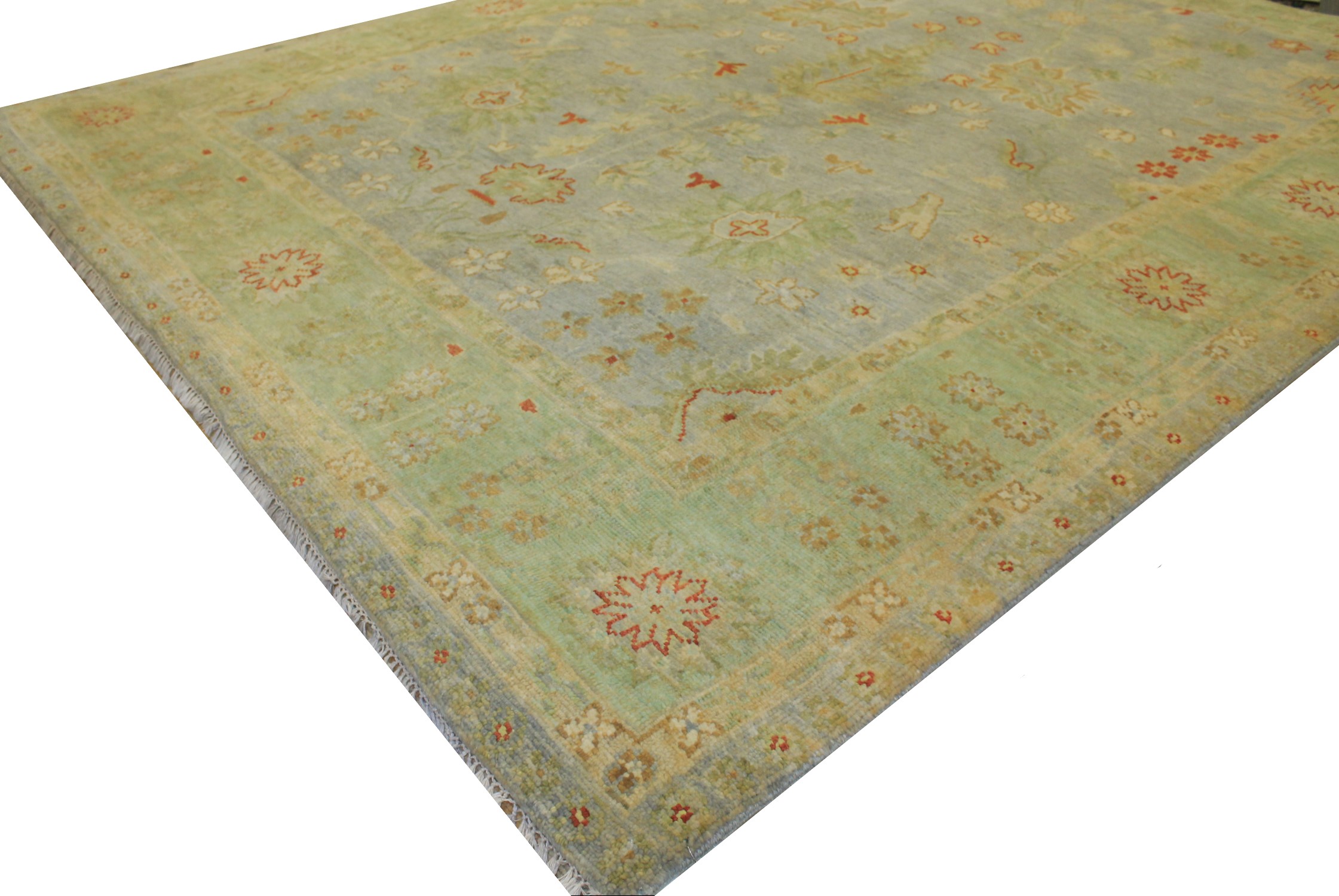 8x10 Oushak Hand Knotted Wool Area Rug - MR18861