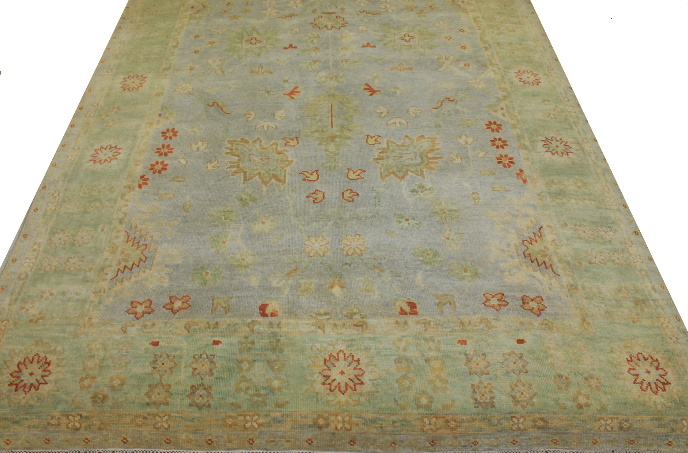 8x10 Oushak Hand Knotted Wool Area Rug - MR18861