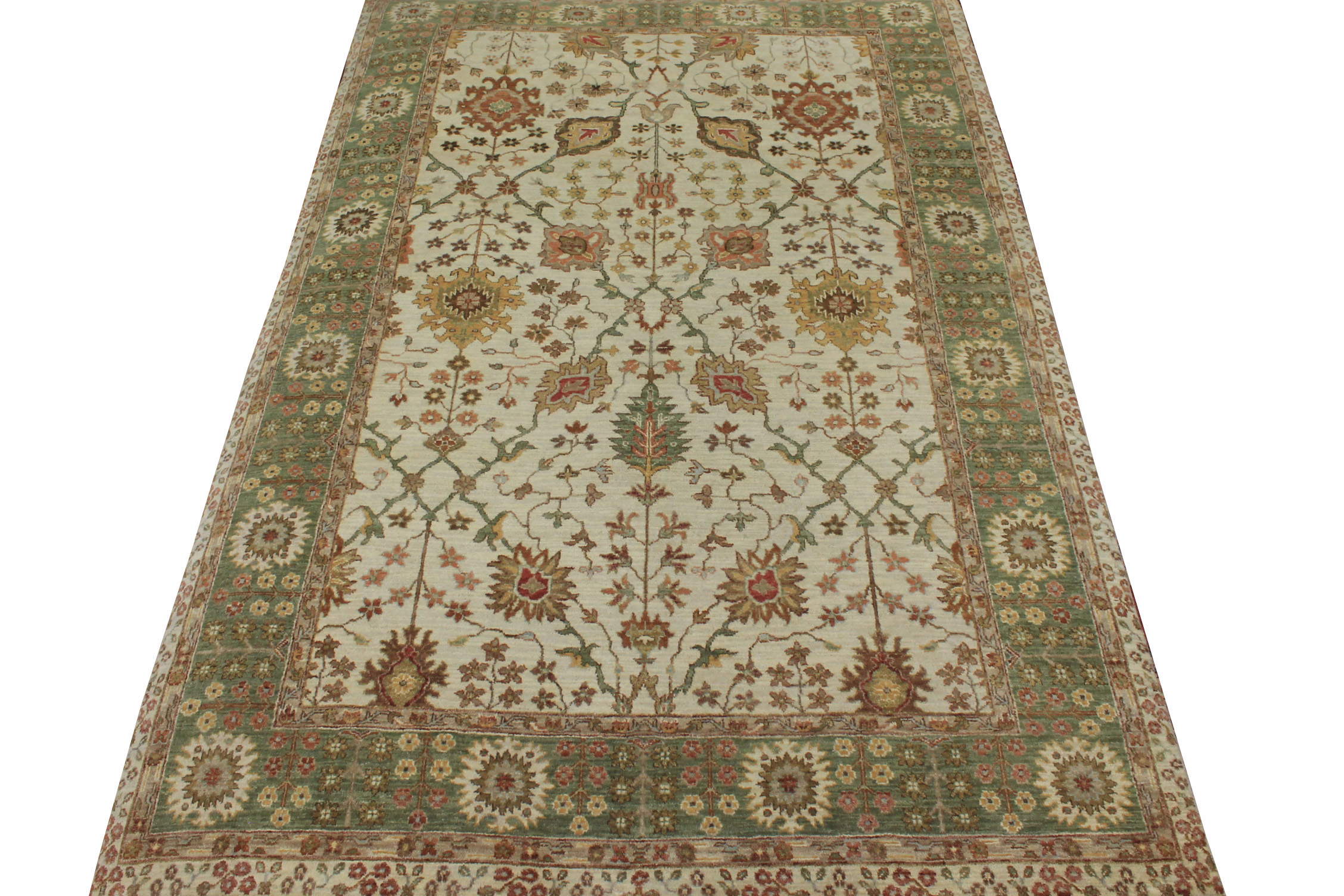 6x9 Traditional Hand Knotted Wool Area Rug - MR19028