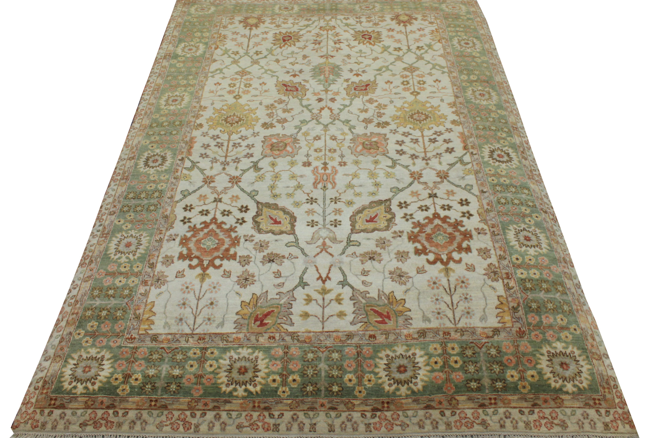 6x9 Traditional Hand Knotted Wool Area Rug - MR19028