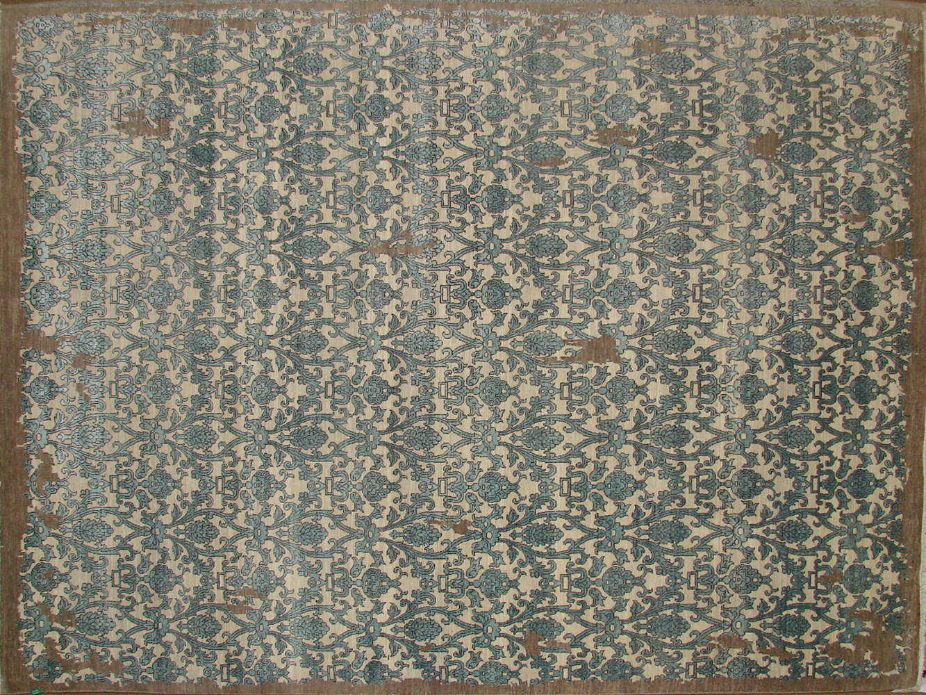 9x12 Contemporary Hand Knotted Wool Area Rug - MR19135