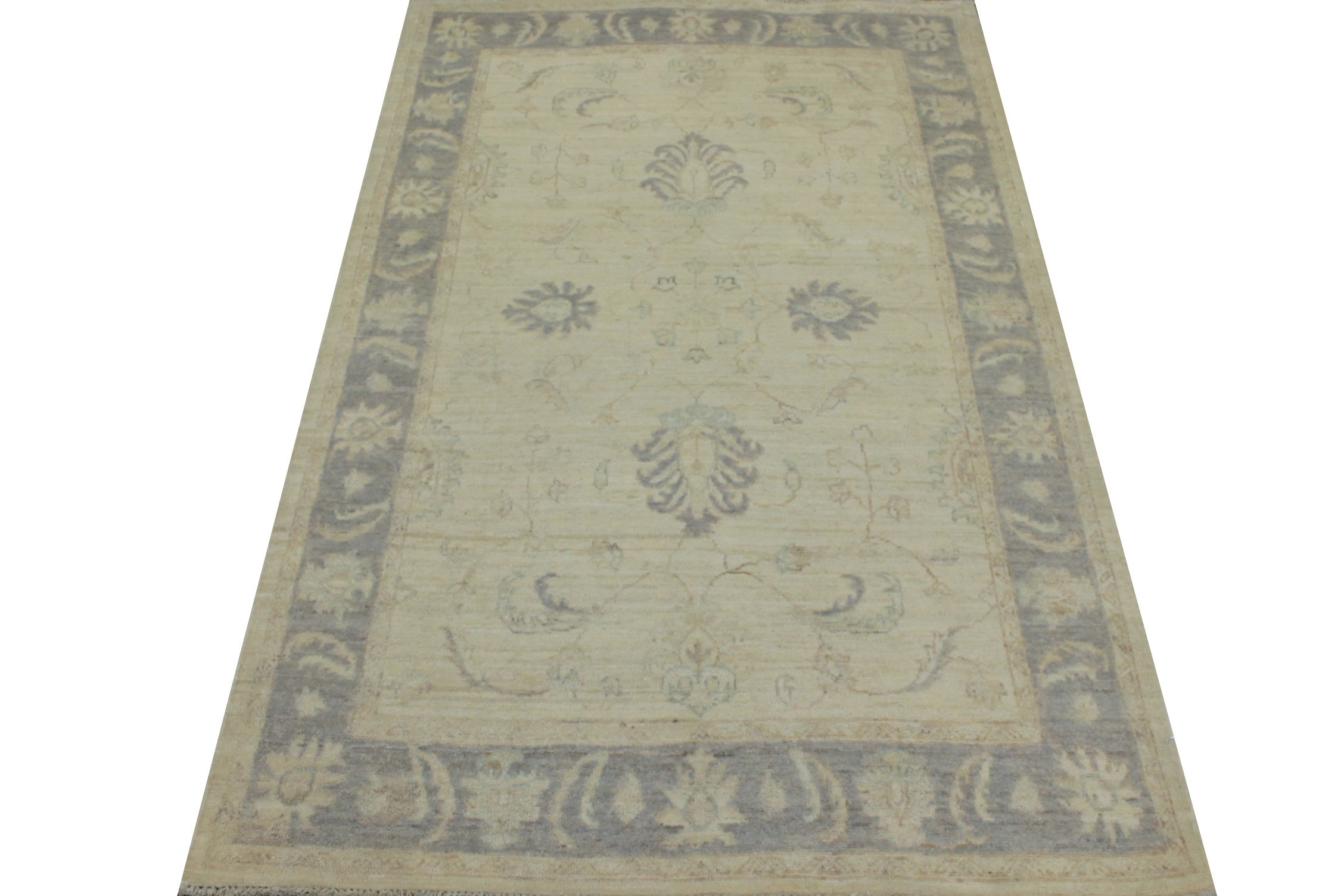 4x6 Peshawar Hand Knotted Wool Area Rug - MR19246