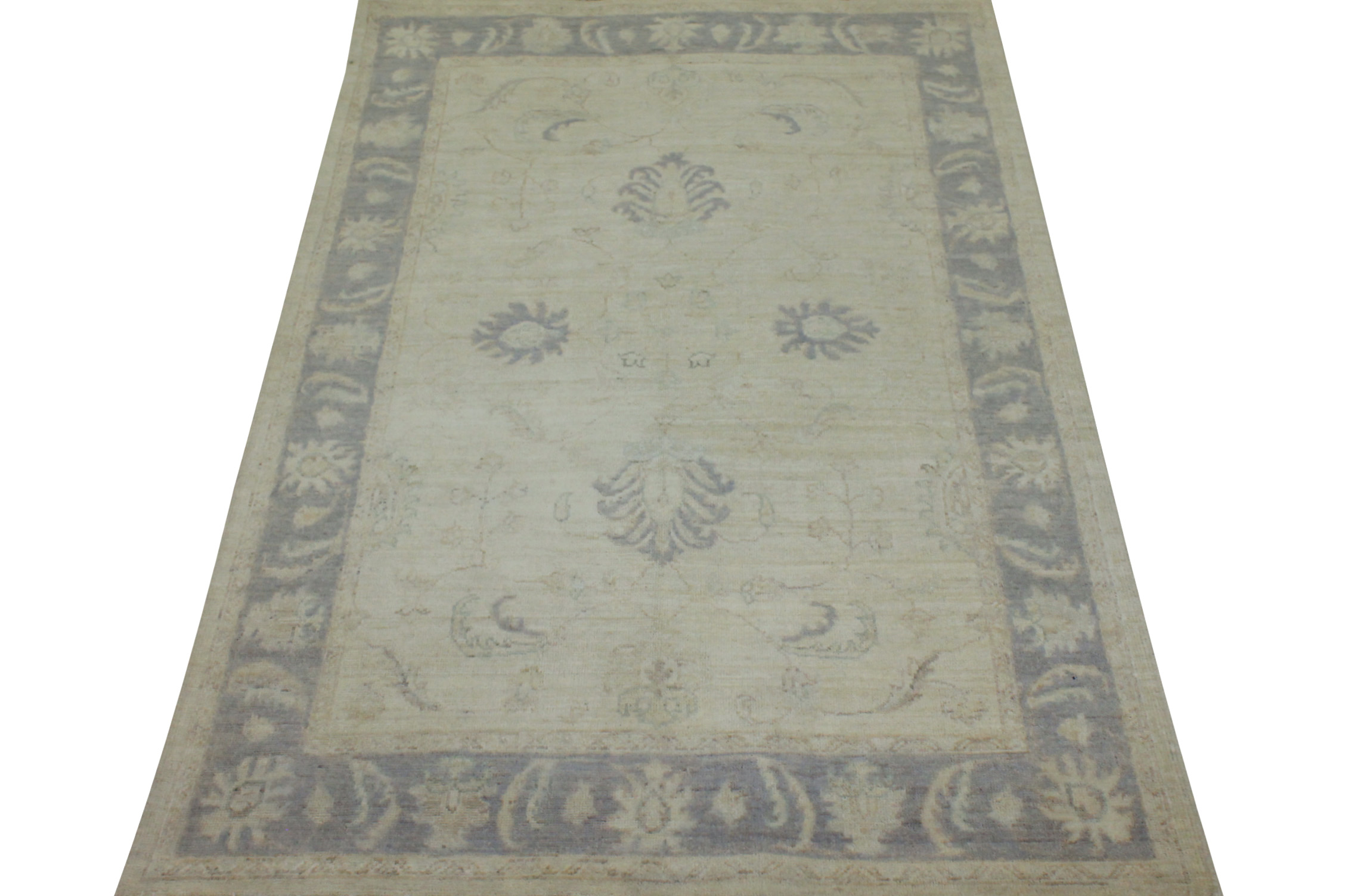 4x6 Peshawar Hand Knotted Wool Area Rug - MR19246