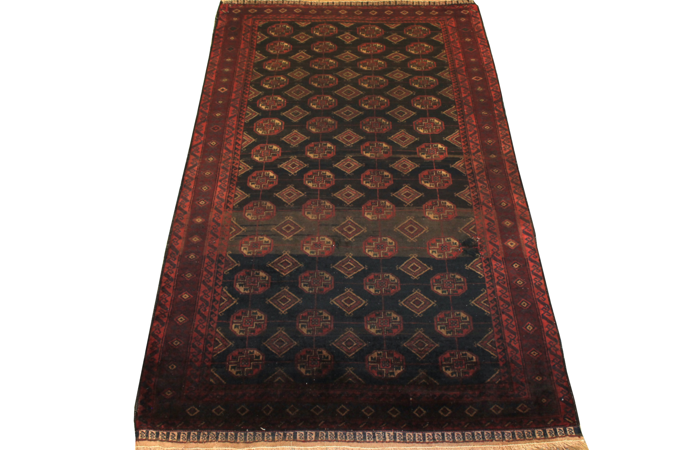 4x6 Bokhara Hand Knotted Wool Area Rug - MR19435