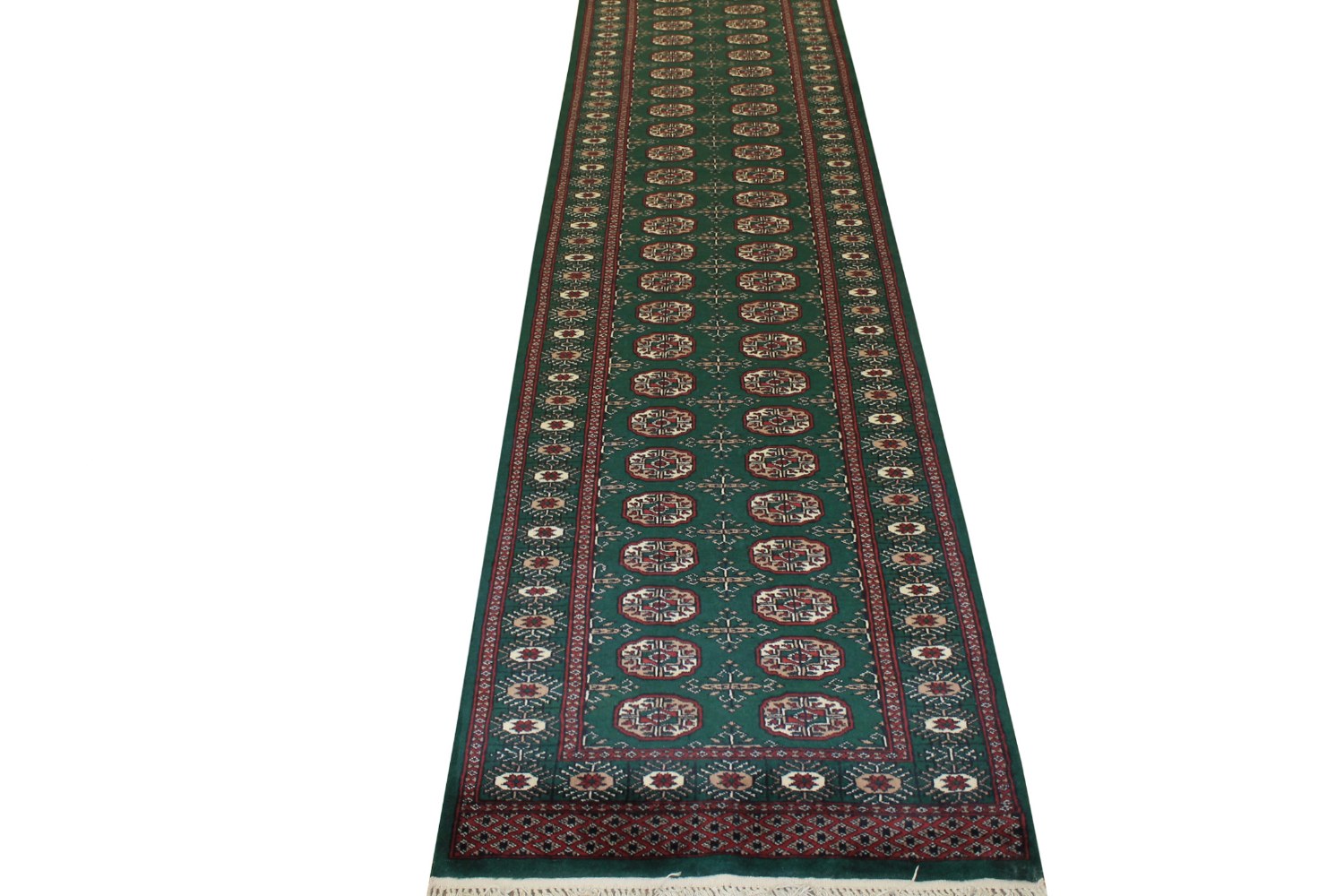 10 ft. Runner Bokhara Hand Knotted Wool Area Rug - MR19445