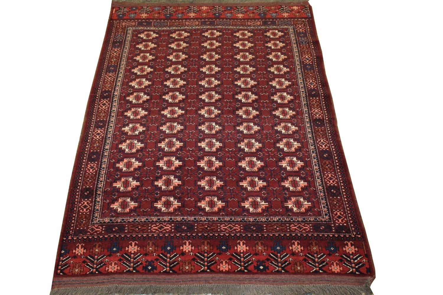 4x6 Bokhara Hand Knotted Wool Area Rug - MR19446