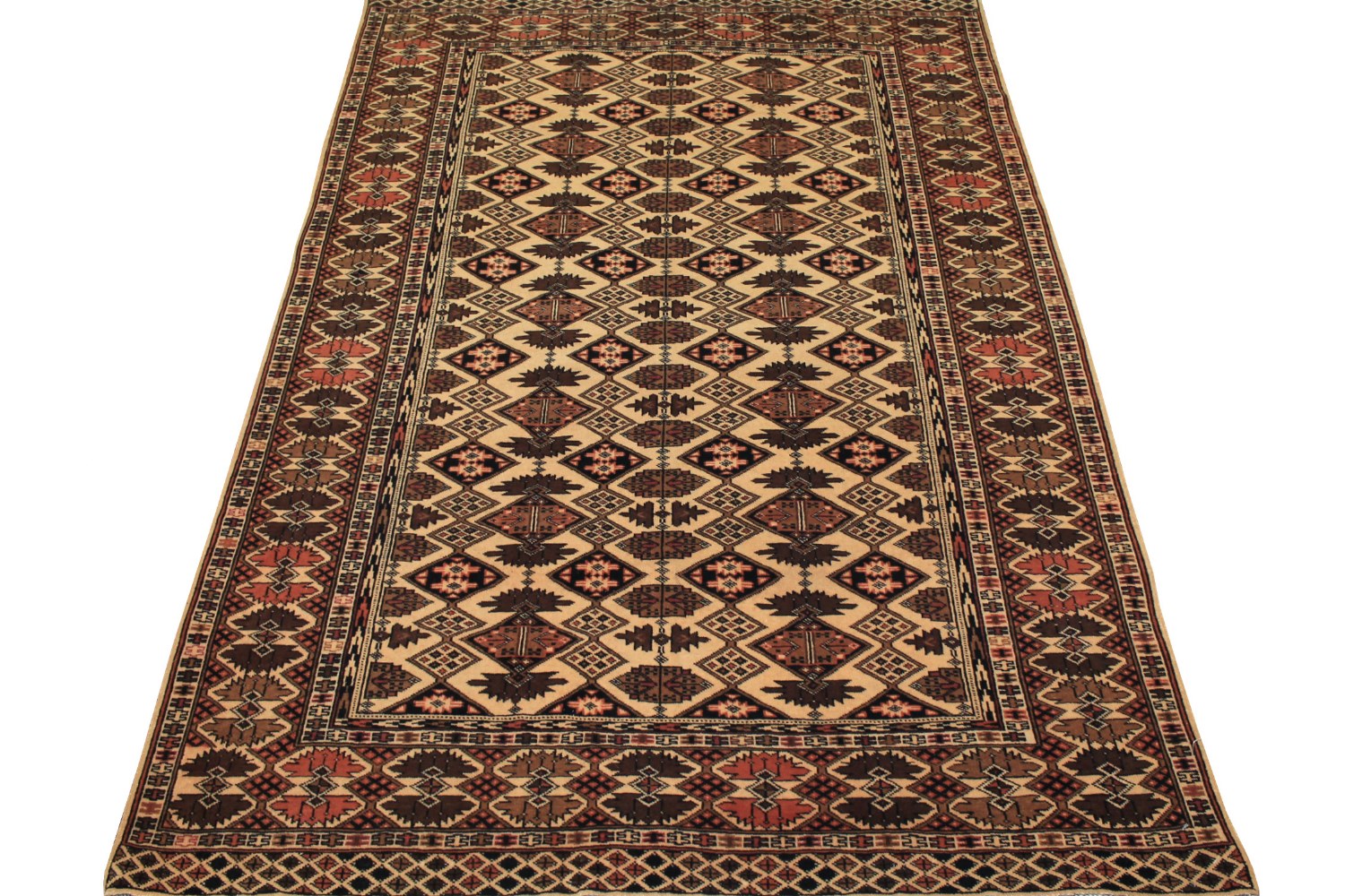 4x6 Bokhara Hand Knotted Wool Area Rug - MR19447