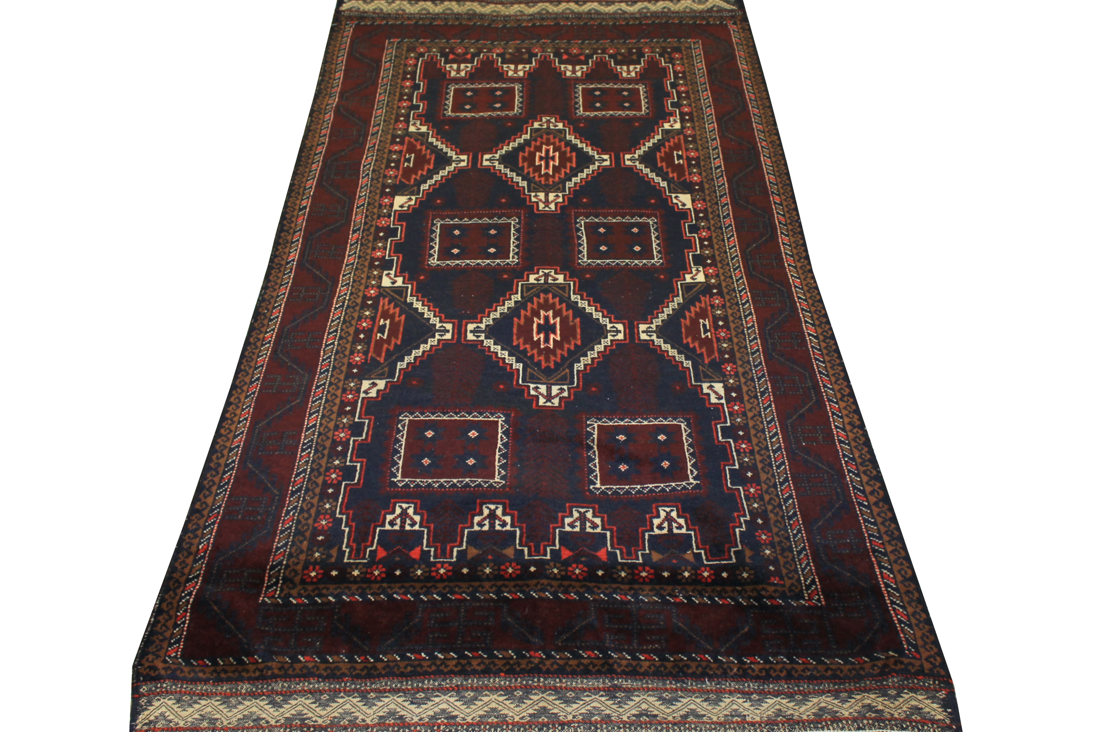 4x6 Kazak Hand Knotted Wool Area Rug - MR19454