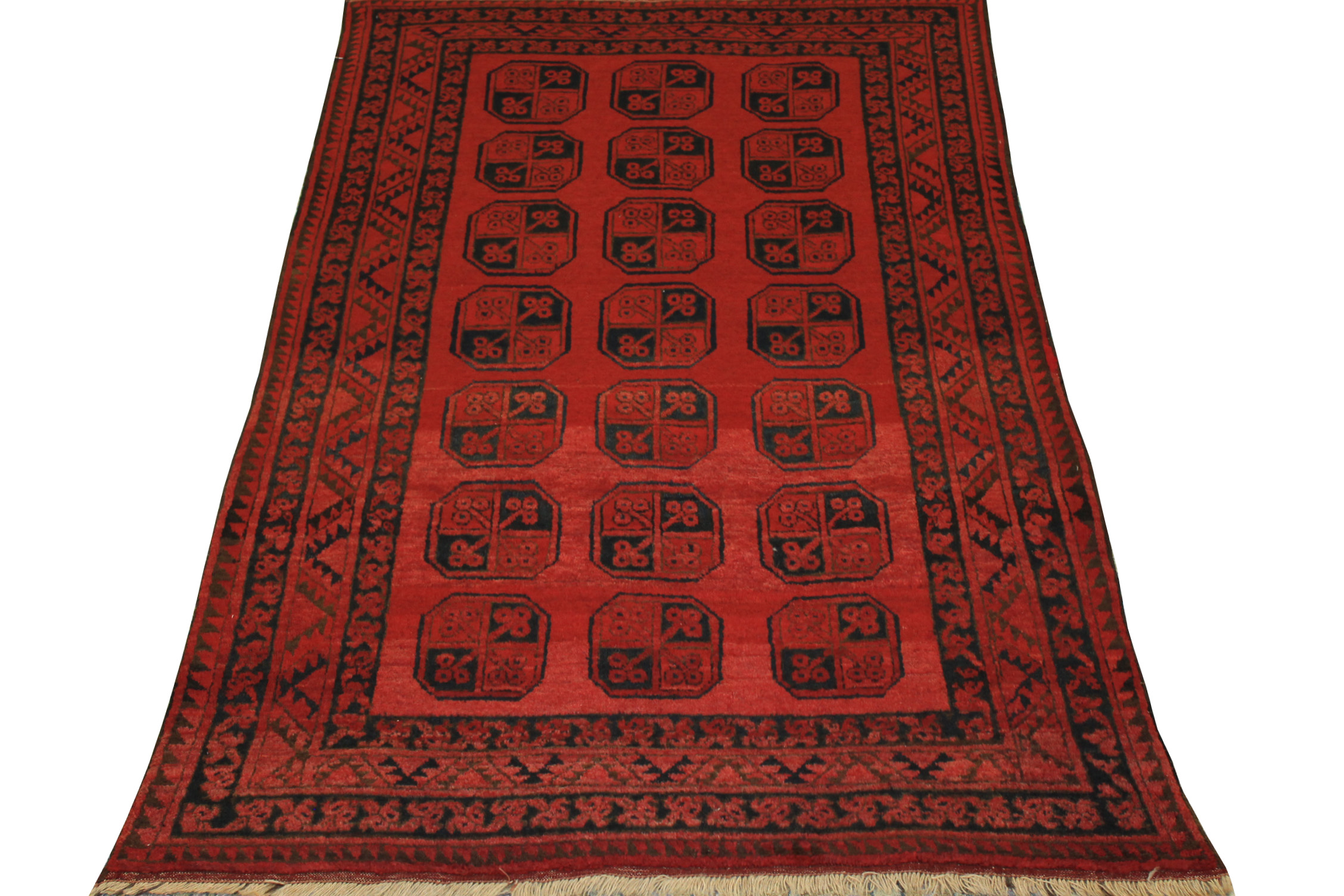 4x6 Bokhara Hand Knotted Wool Area Rug - MR19457