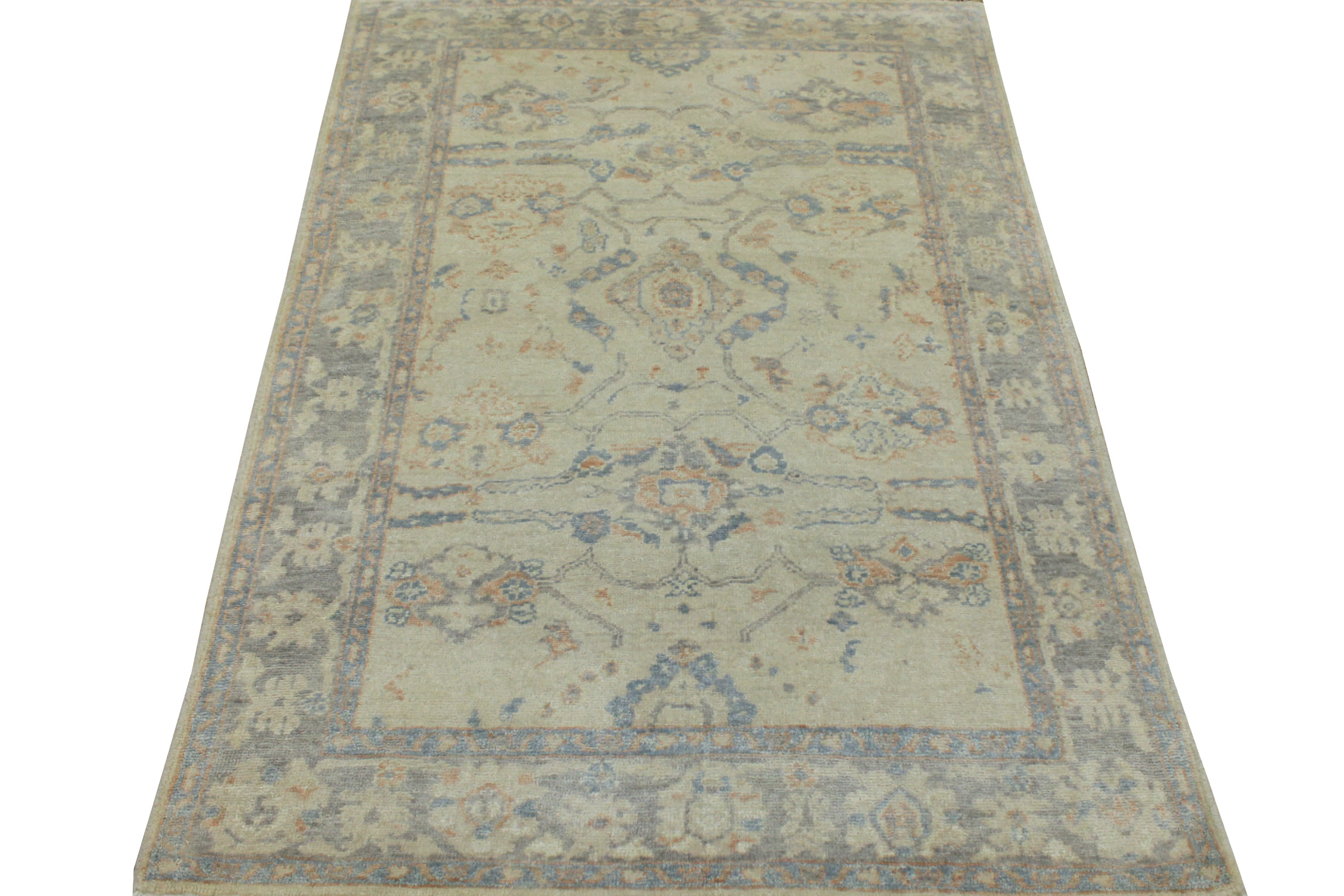 4x6 Oushak Hand Knotted Wool Area Rug - MR19535