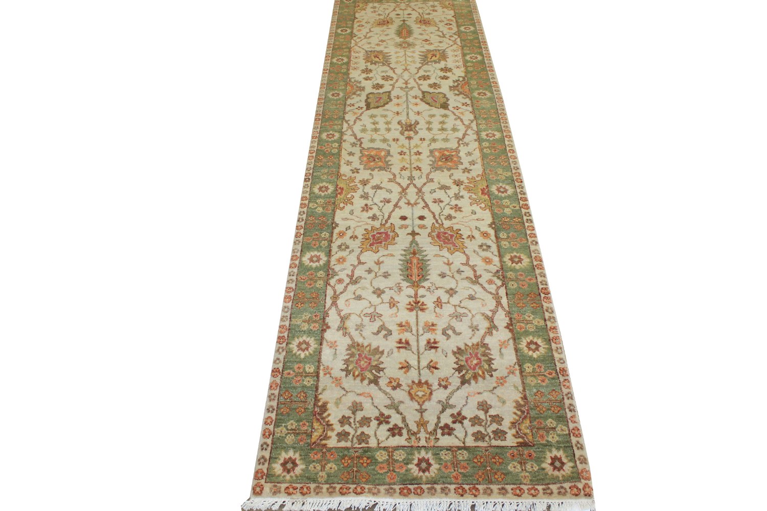 10 Runner Traditional Hand Knotted Wool Area Rug - MR19839