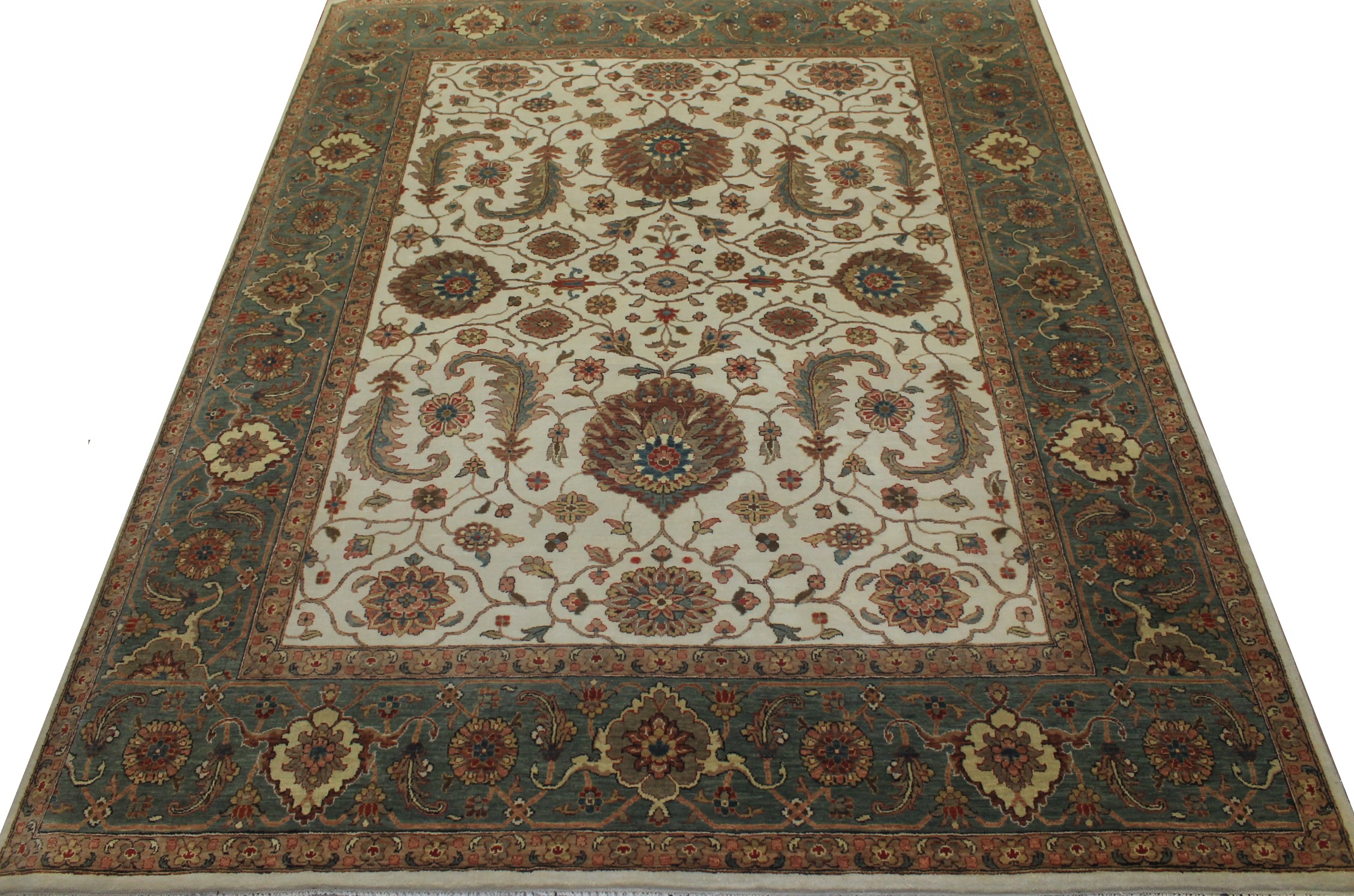 8x10 Antique Revival Hand Knotted Wool Area Rug - MR19910