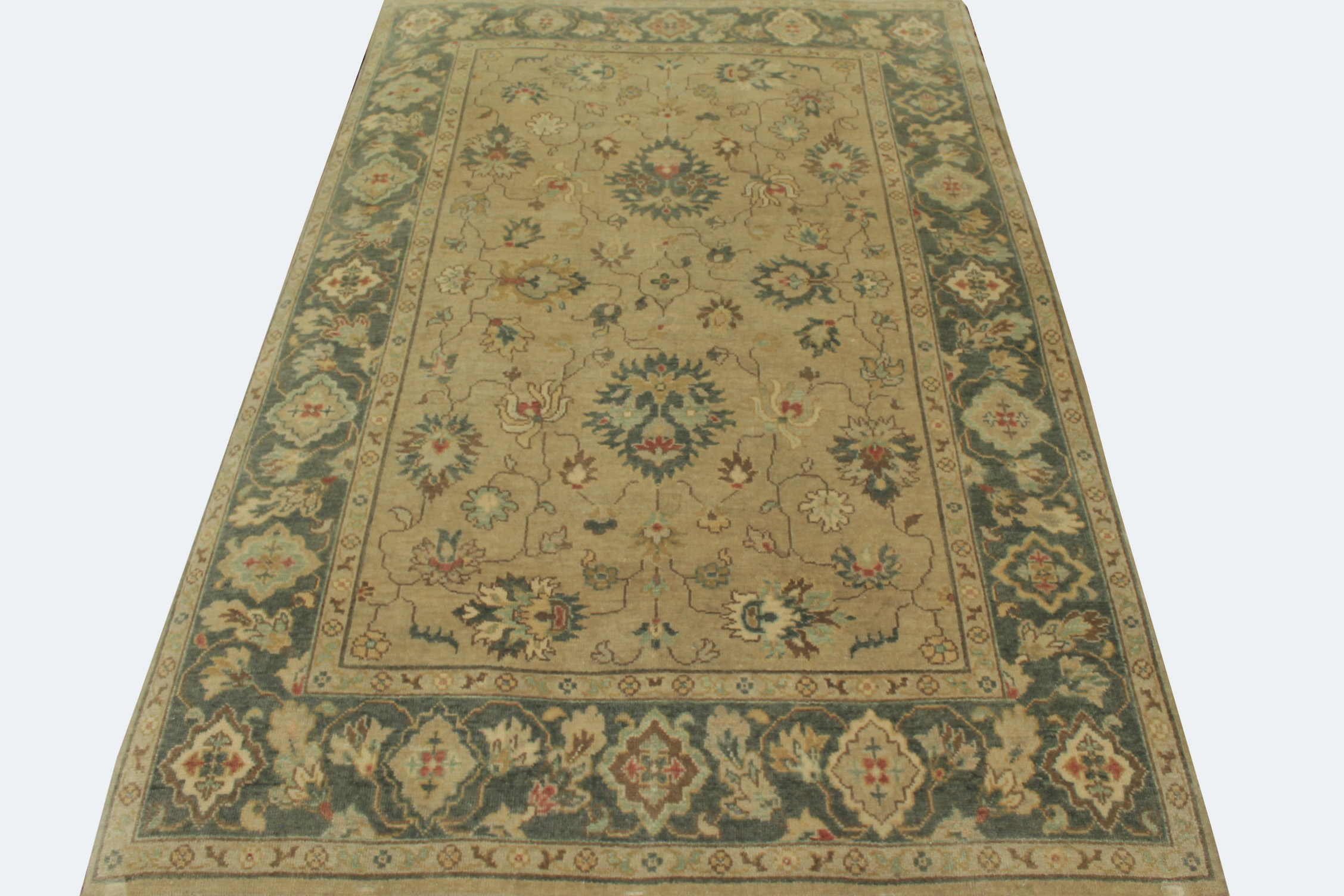 6x9 Traditional Hand Knotted Wool Area Rug - MR19915