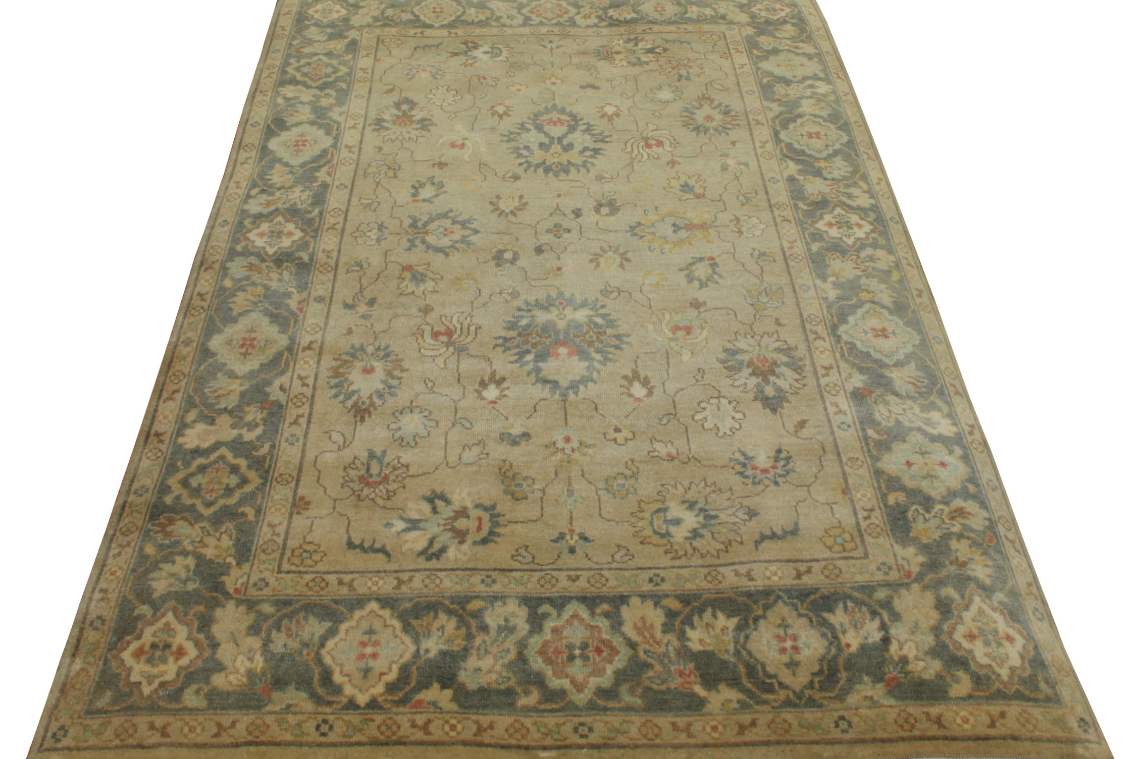 6x9 Traditional Hand Knotted Wool Area Rug - MR19915