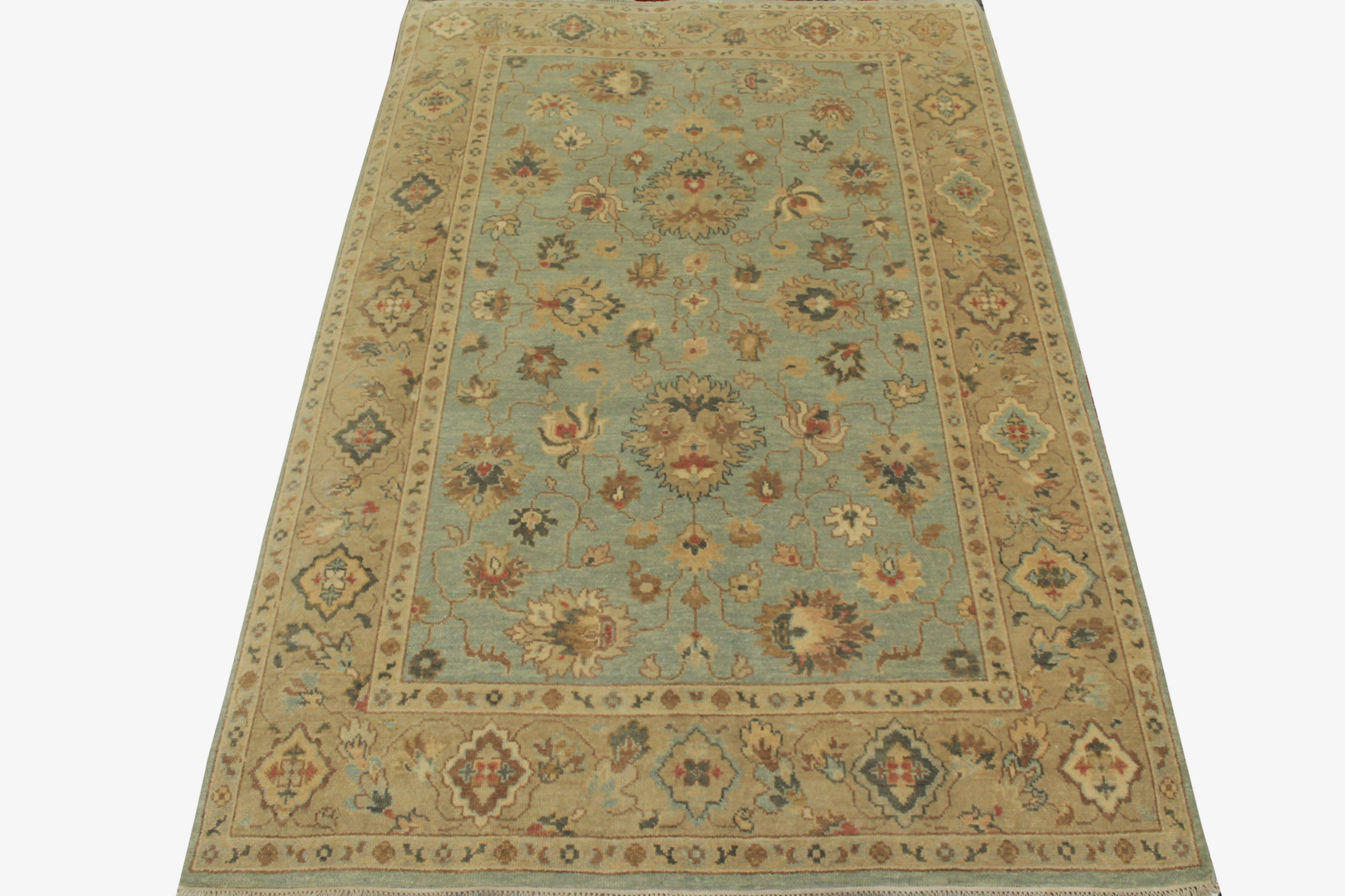 6x9 Traditional Hand Knotted Wool Area Rug - MR19917