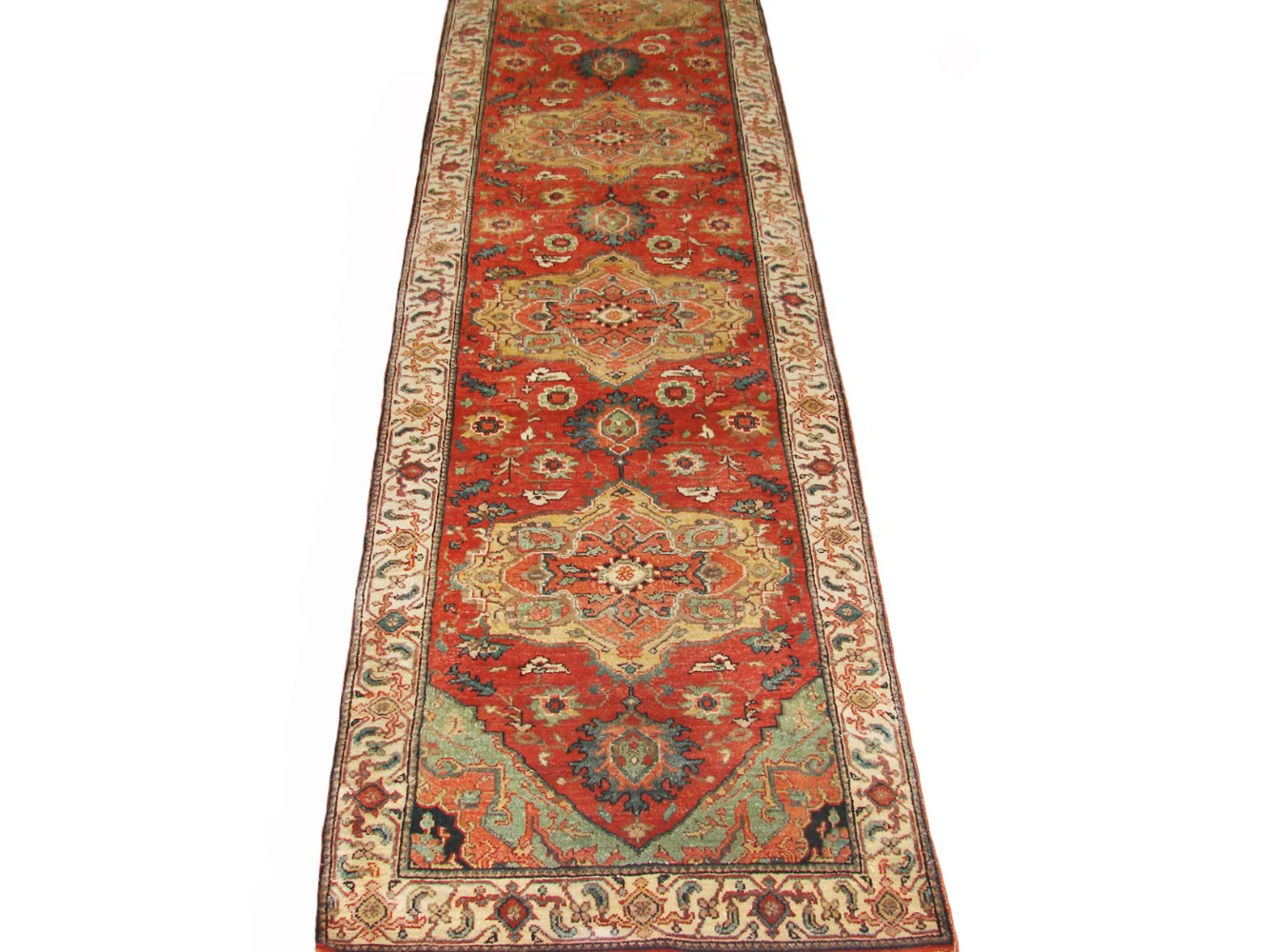 13 & Longer Runner Heriz/Serapi Hand Knotted Wool Area Rug - MR20240