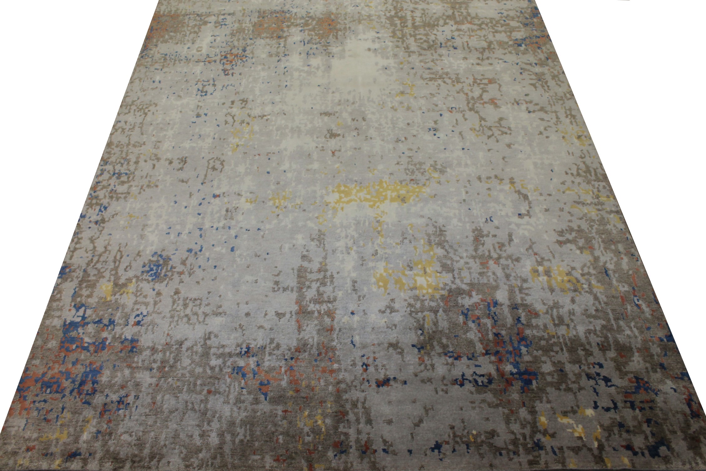 8x10 Modern Hand Knotted Wool & Viscose Area Rug - MR20435