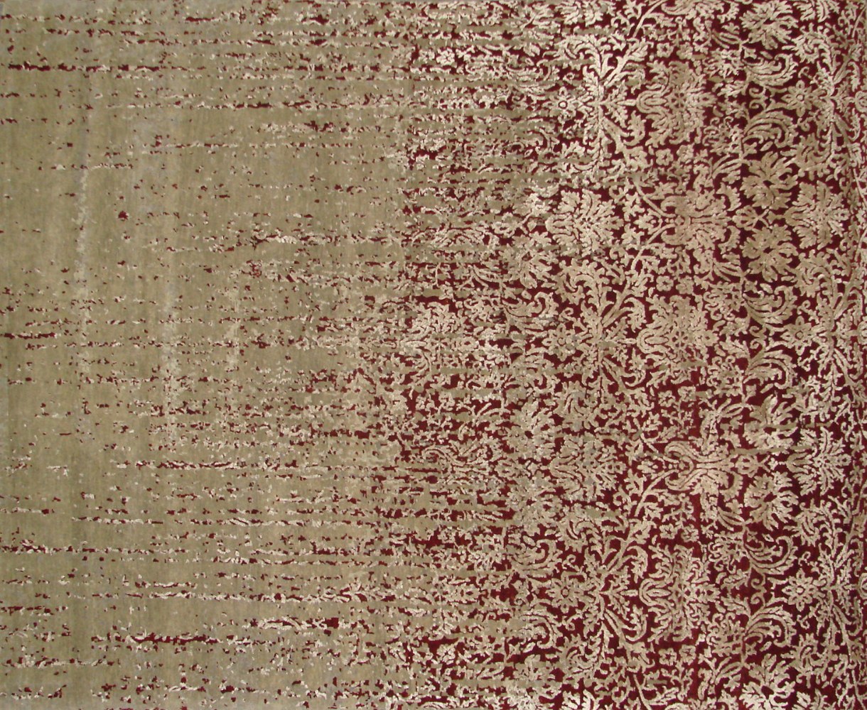 8x10 Contemporary Hand Knotted Wool Area Rug - MR20815