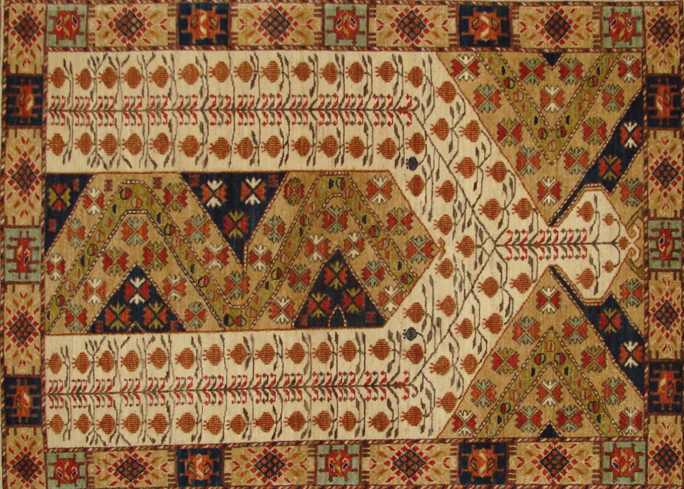 5x7/8 Antique Revival Hand Knotted Wool Area Rug - MR20897