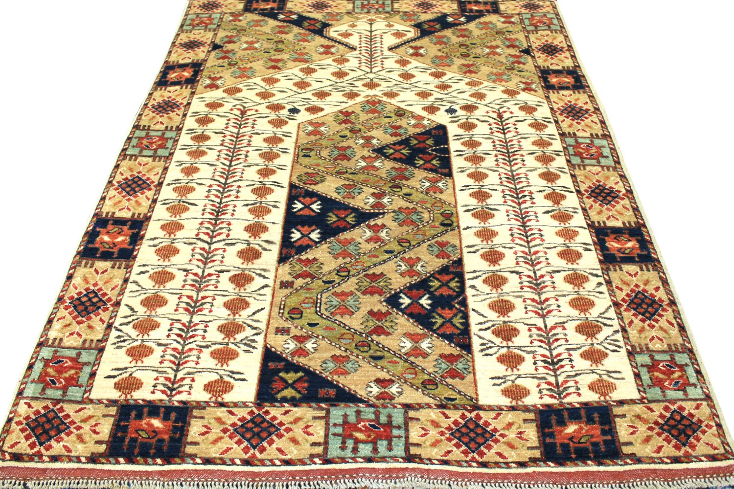 5x7/8 Antique Revival Hand Knotted Wool Area Rug - MR20897
