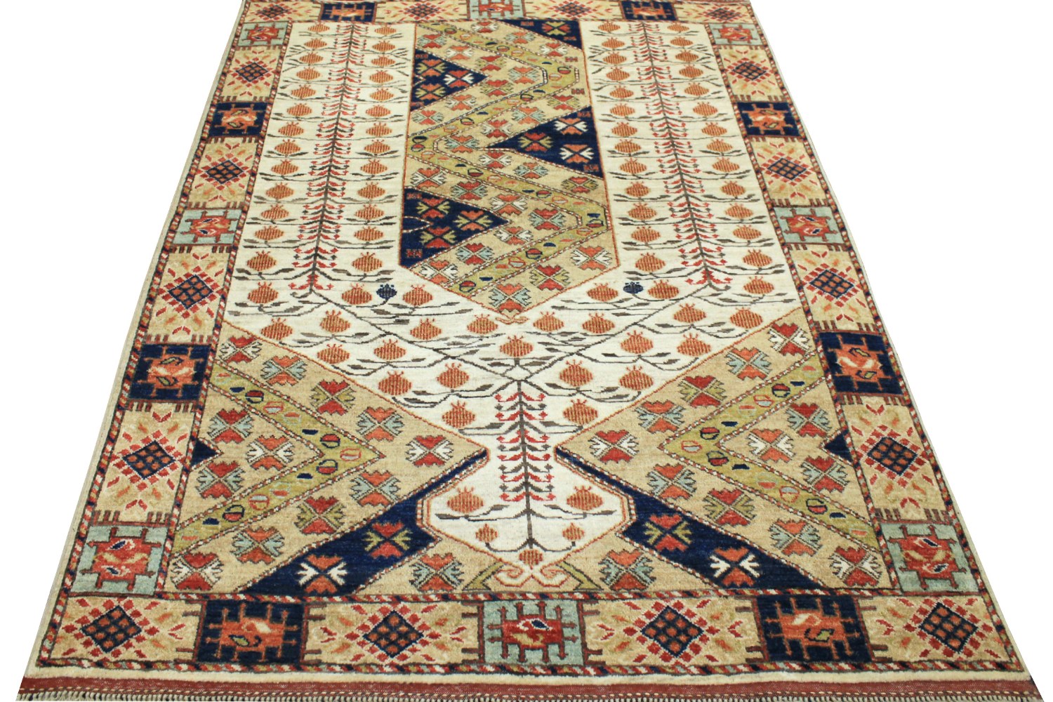 5x7/8 Antique Revival Hand Knotted Wool Area Rug - MR20897