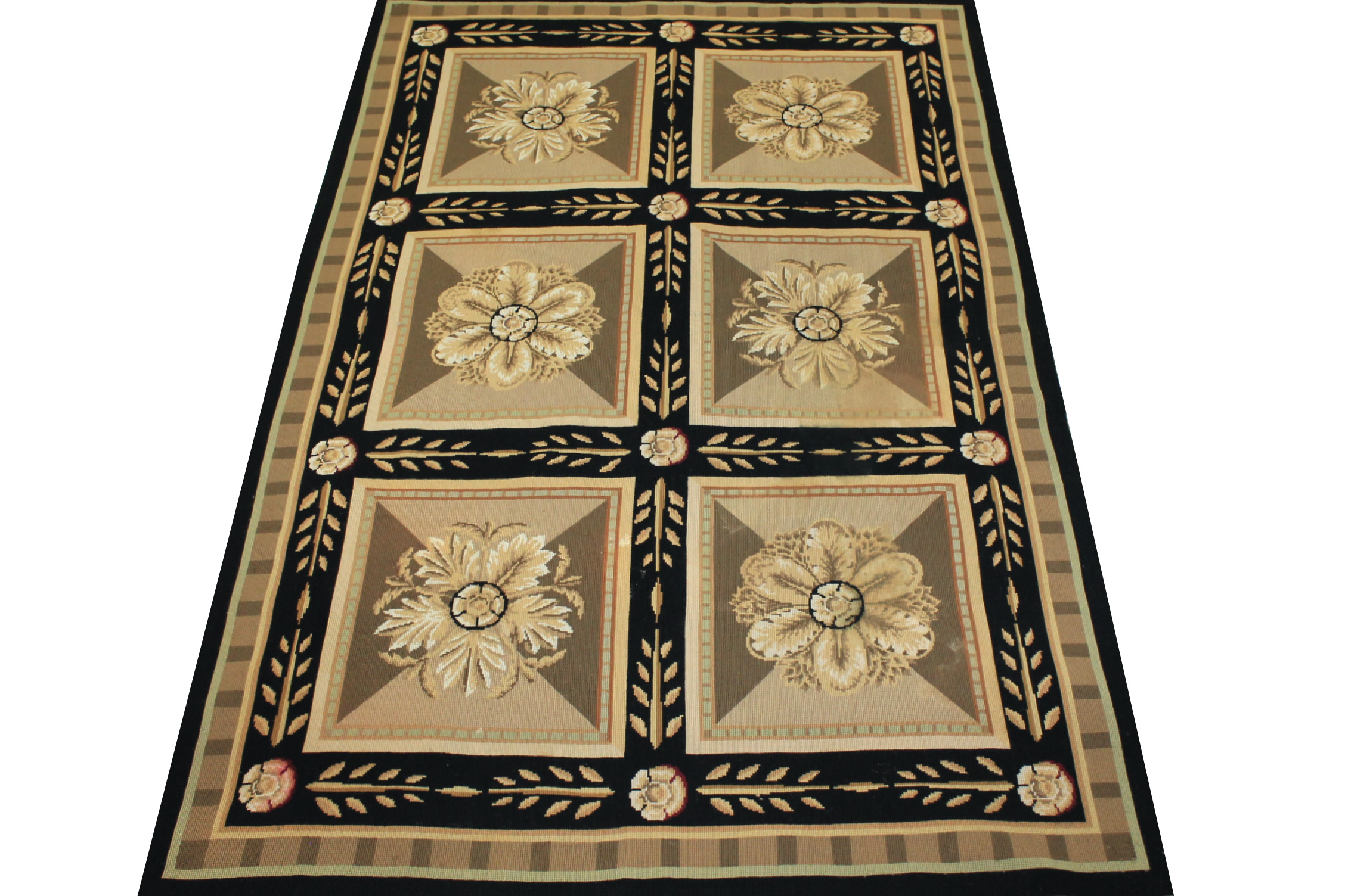 4x6 Flat Weave Hand Knotted Wool Area Rug - MR21011