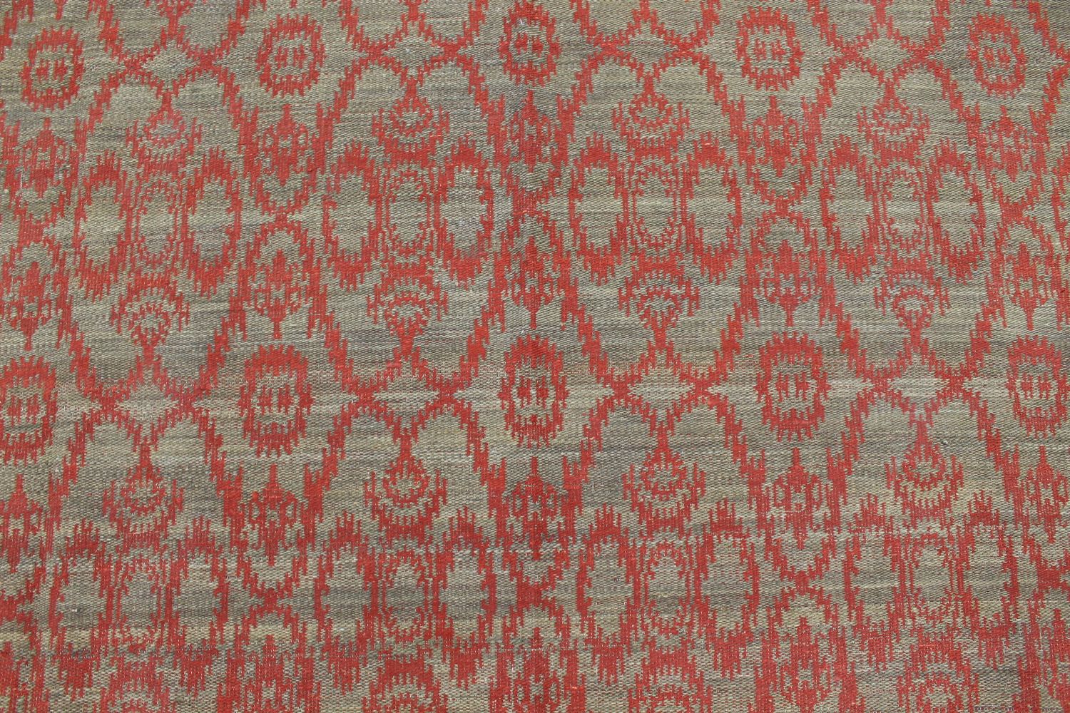 9x12 Flat Weave Hand Knotted Wool Area Rug - MR21016