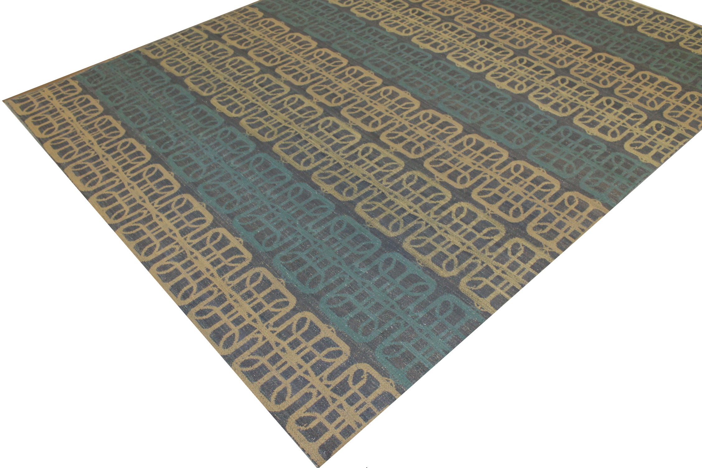 9x12 Flat Weave Hand Knotted Wool Area Rug - MR21018