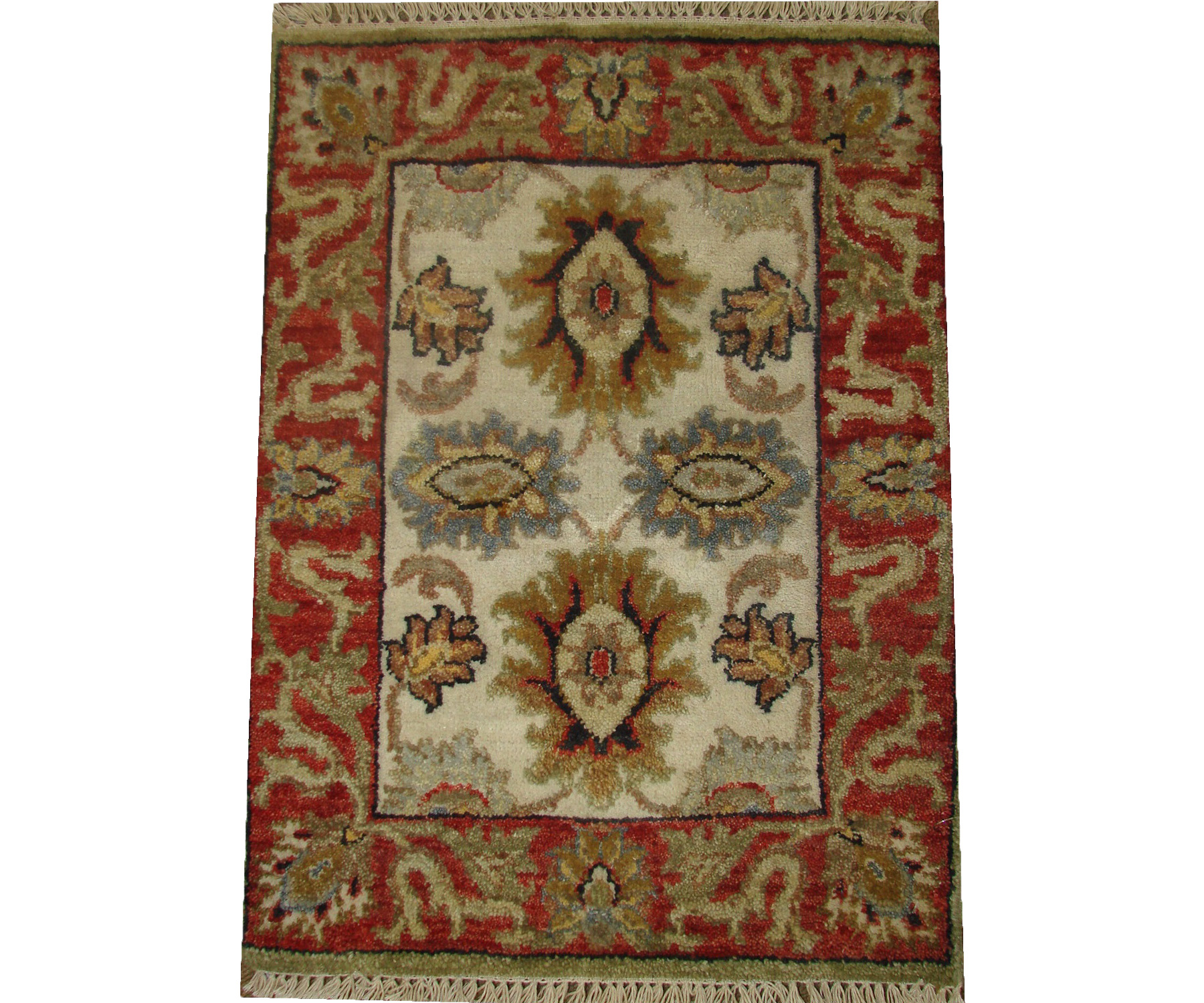 1.6X2 & SMALLER Traditional Hand Knotted Wool Area Rug - MR21087