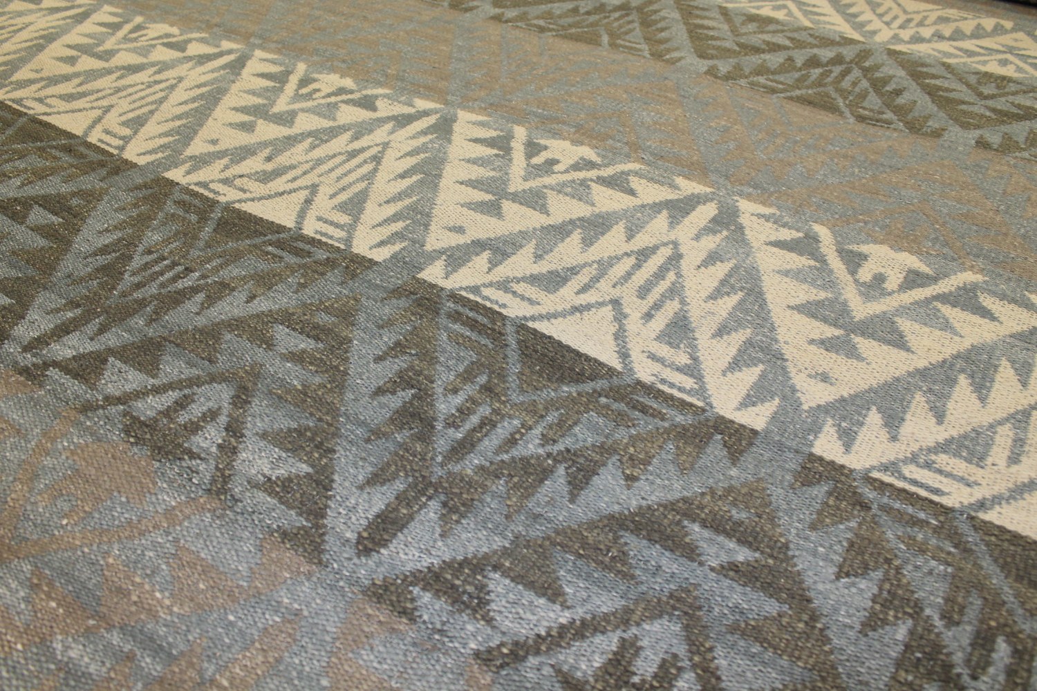 10x14 Flat Weave Hand Knotted Wool Area Rug - MR21306