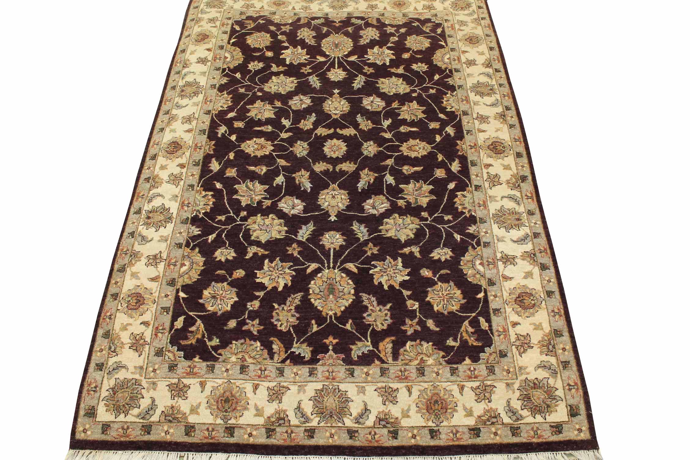 6x9 Traditional Hand Knotted Wool Area Rug - MR4833