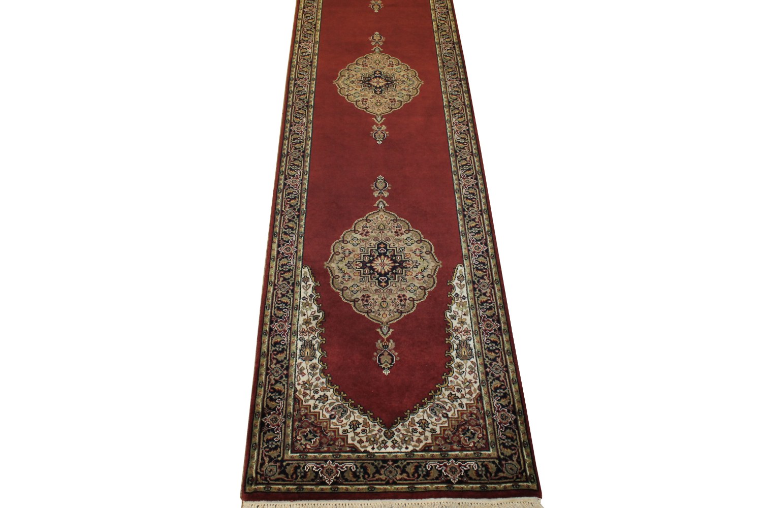 12 Runner Jaipur Hand Knotted Wool Area Rug - MR5762
