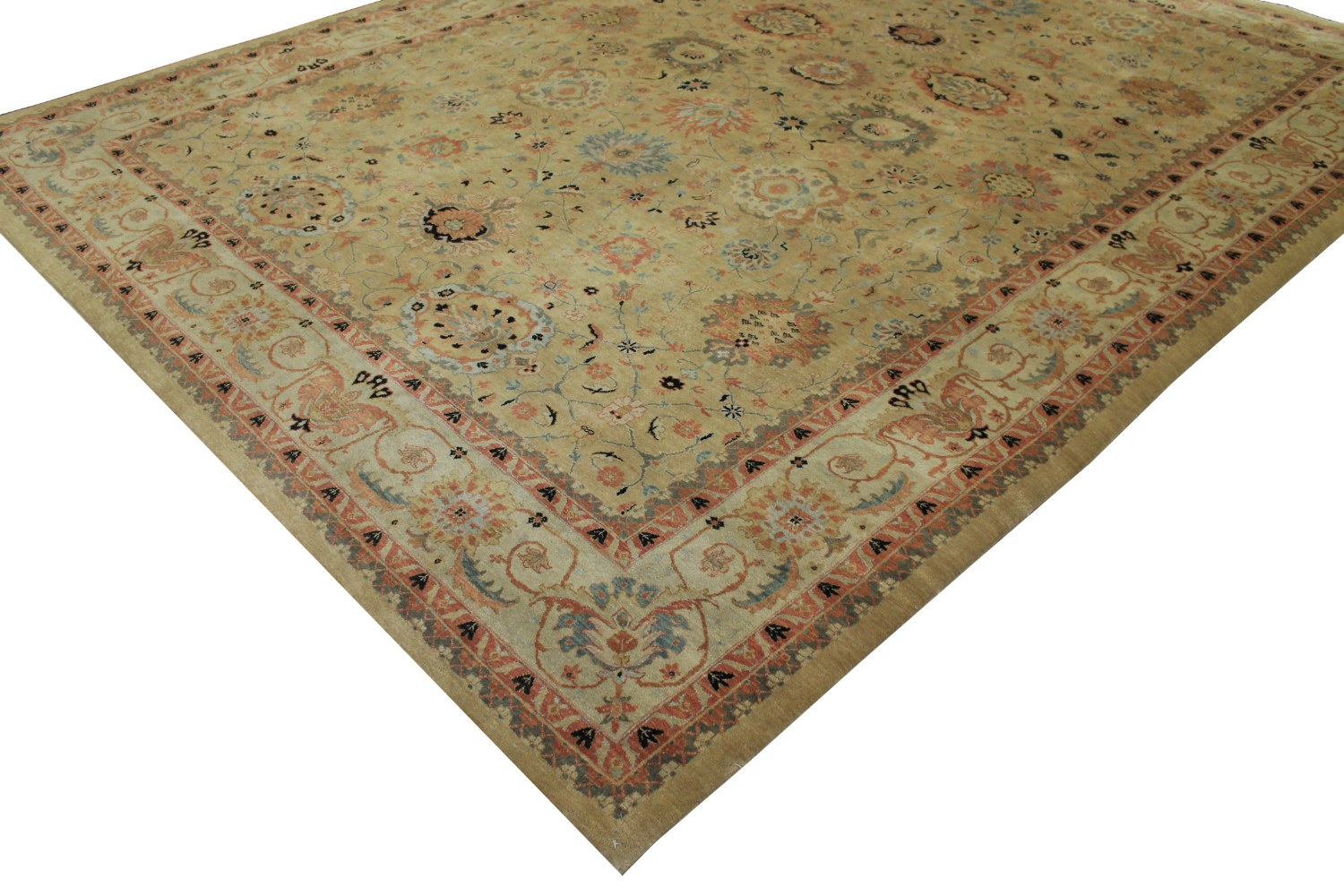 9x12 Traditional Hand Knotted Wool Area Rug - MR6598