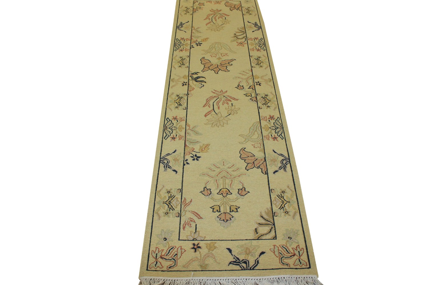 8 ft. Runner Flat Weave Hand Knotted Wool Area Rug - MR6706