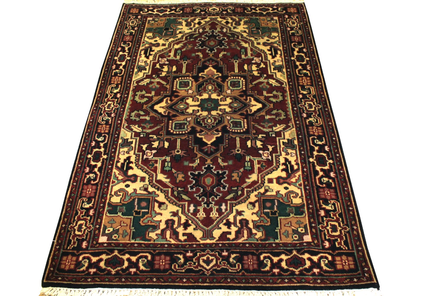 4x6 Heriz/Serapi Hand Knotted Wool Area Rug - MR7518