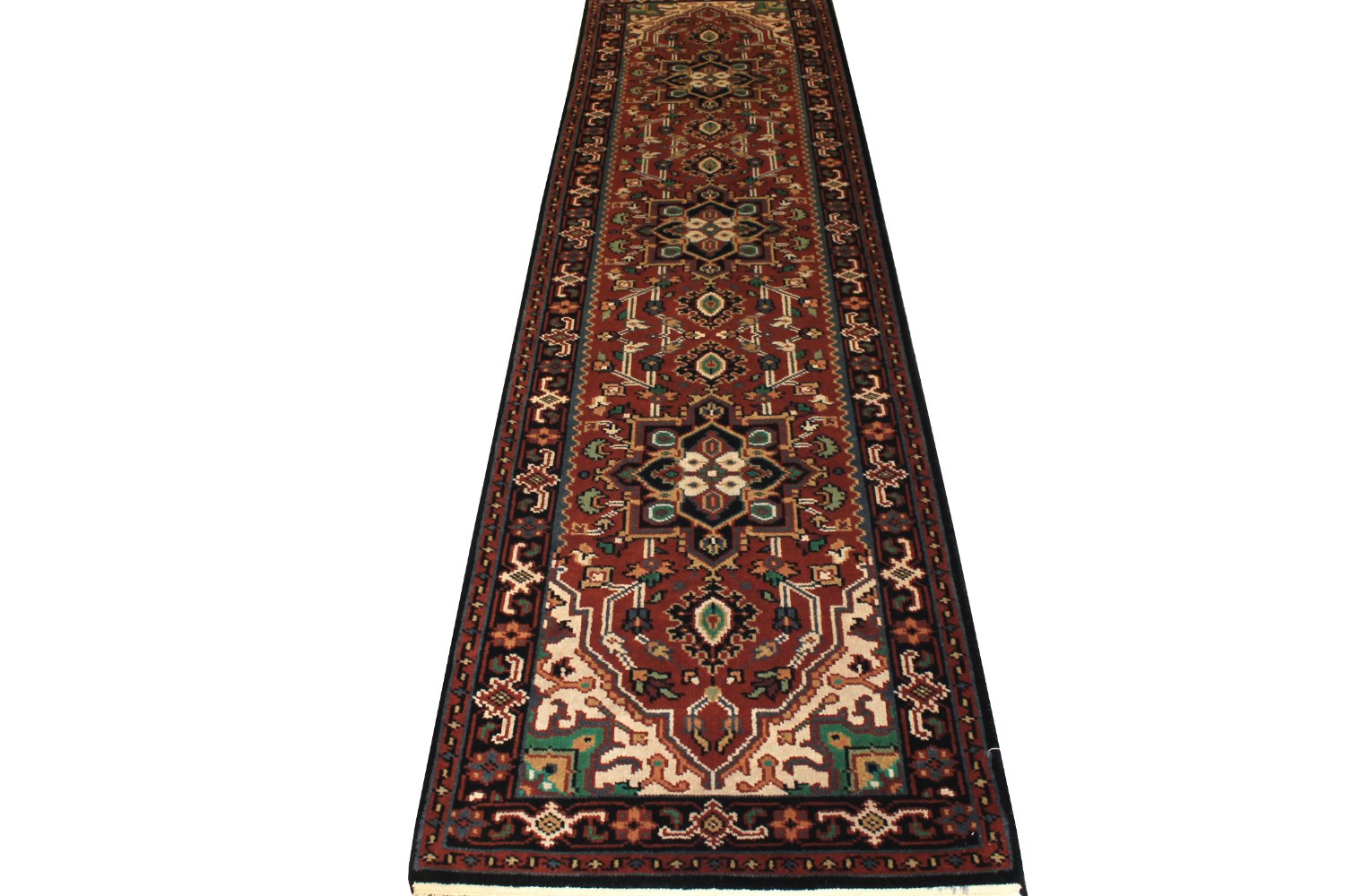 10 ft. Runner Heriz/Serapi Hand Knotted Wool Area Rug - MR7541