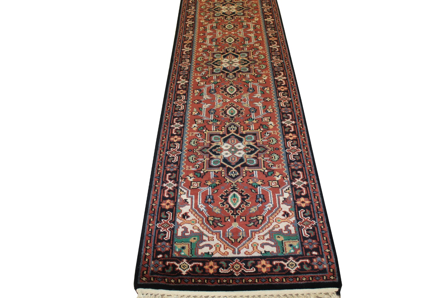 10 ft. Runner Heriz/Serapi Hand Knotted Wool Area Rug - MR7541