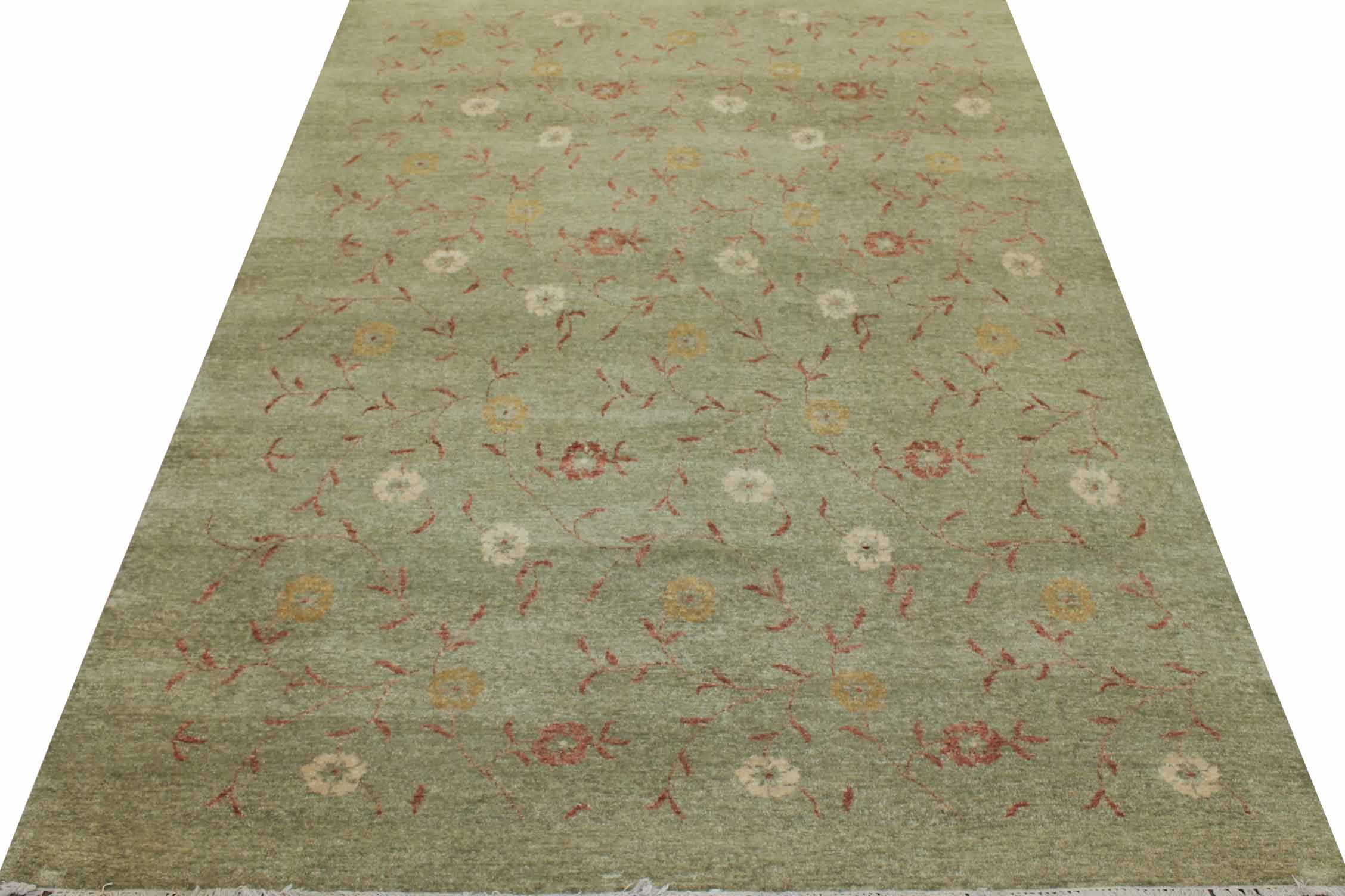 5x7/8 Contemporary Hand Knotted Wool Area Rug - MR8438